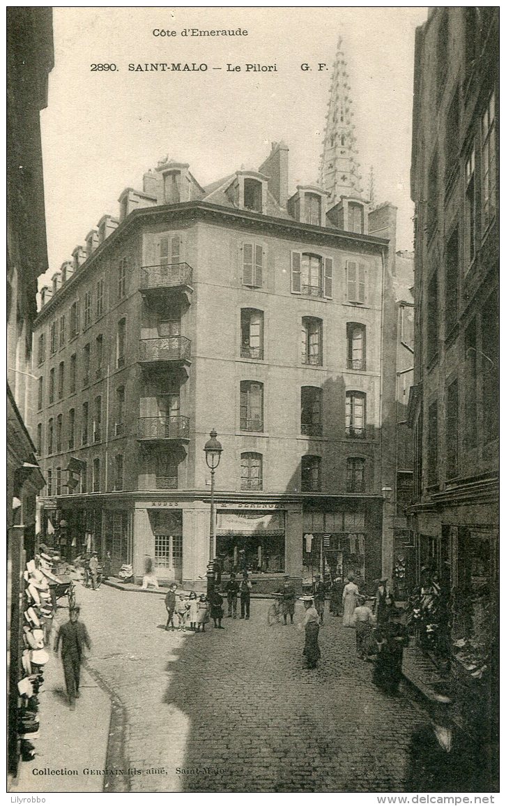 FRANCE - Saint Malo - Le Pilori - Superbly Animated View - Unused Undivided Rear - Saint Malo