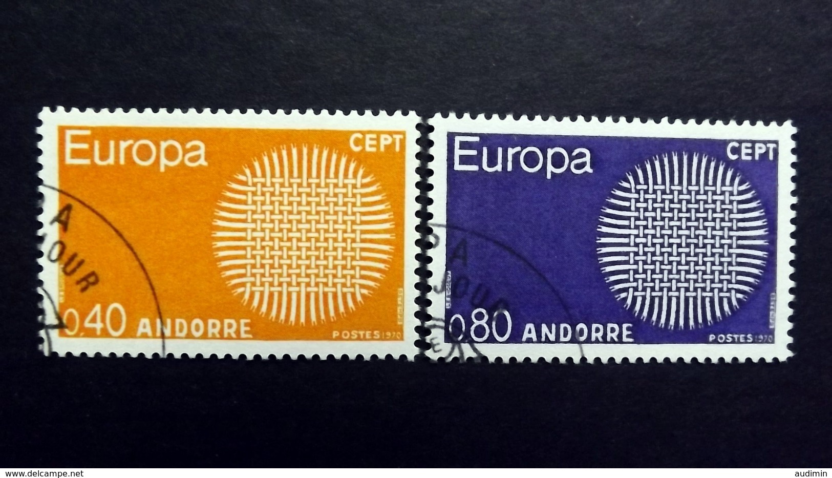 Andorra 222/3 Oo/ESST, EUROPA/CEPT 1970 - Used Stamps