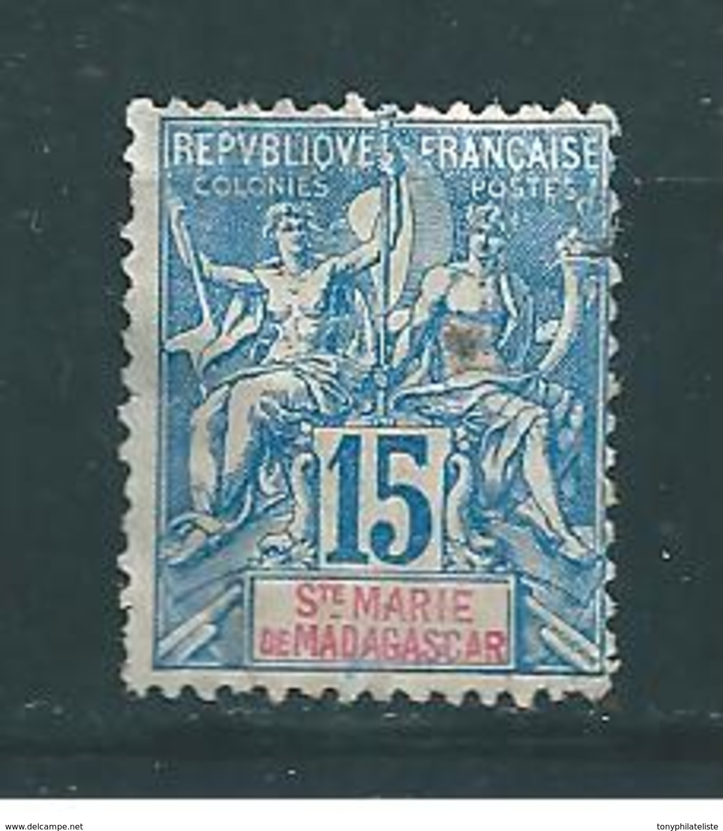 Colonies Ste Marie De Madagascar N°6  Neuf Sans Gomme Cote 47&euro; - Unused Stamps