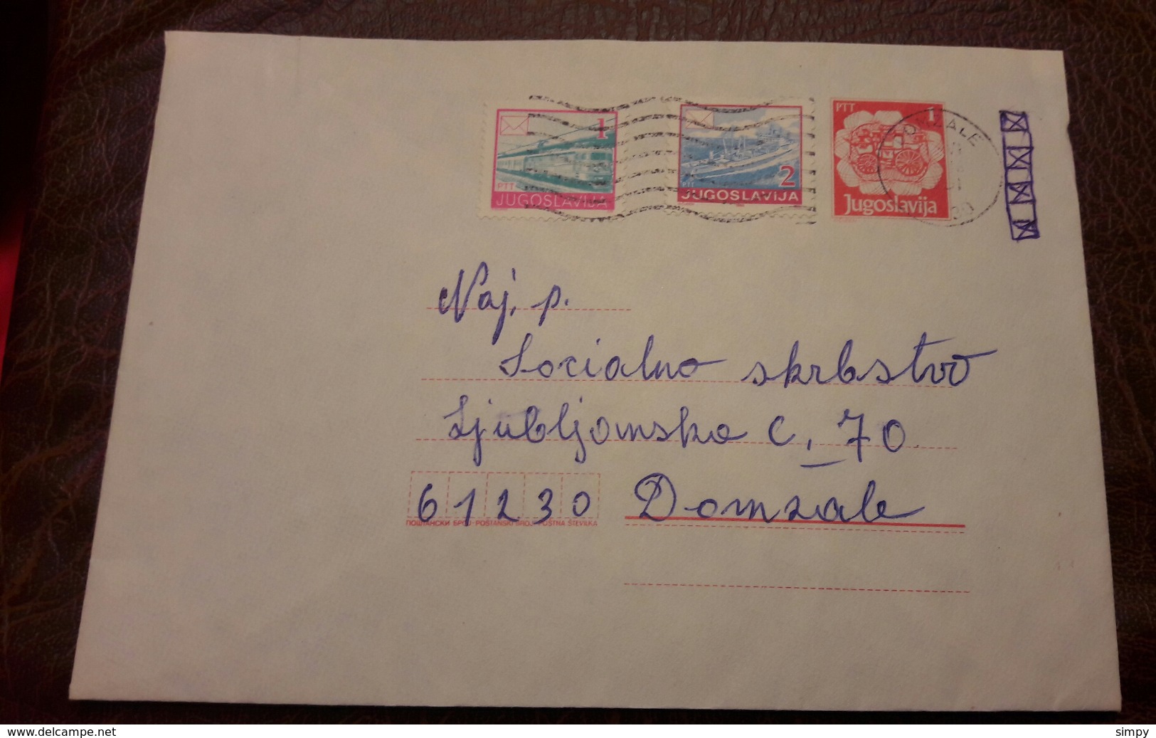 YUGOSLAVIA 1991 Postal Stationary Post Mark Domzale Slovenia - Postal Stationery