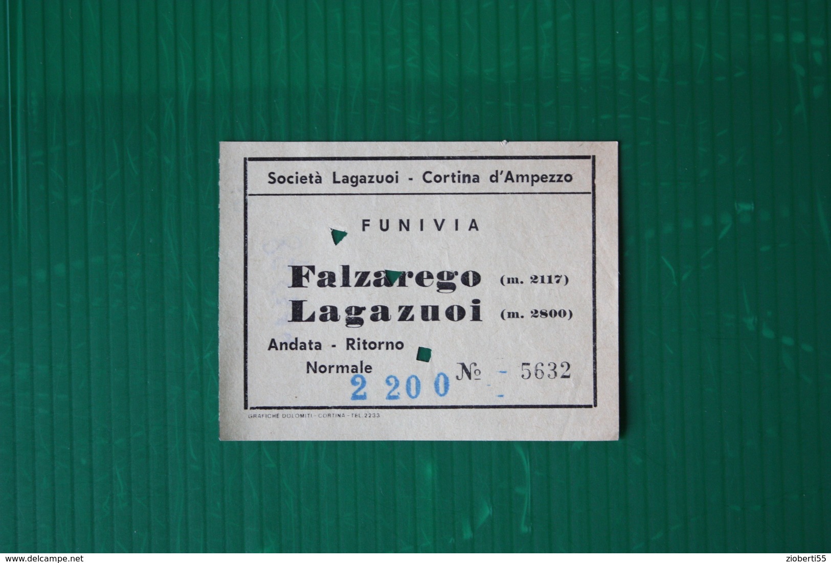 CORTINA D'AMPEZZO - FUNIVIA FALZAREGO-LAGAZUOI - 1969 - Winter Sports