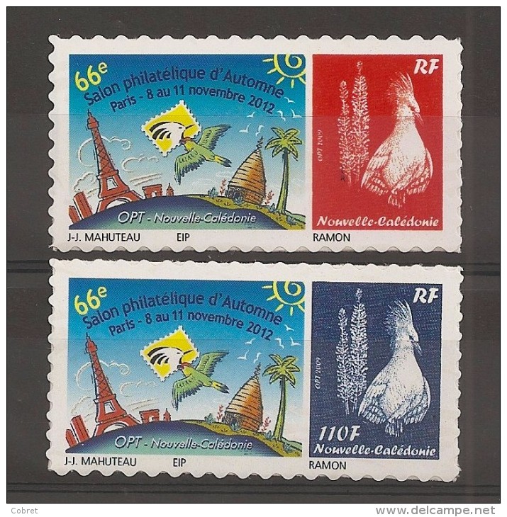 N°1169 / 1170 Cagou, OPT Au 66e Salon Philatélique D´automne à Paris - Unused Stamps