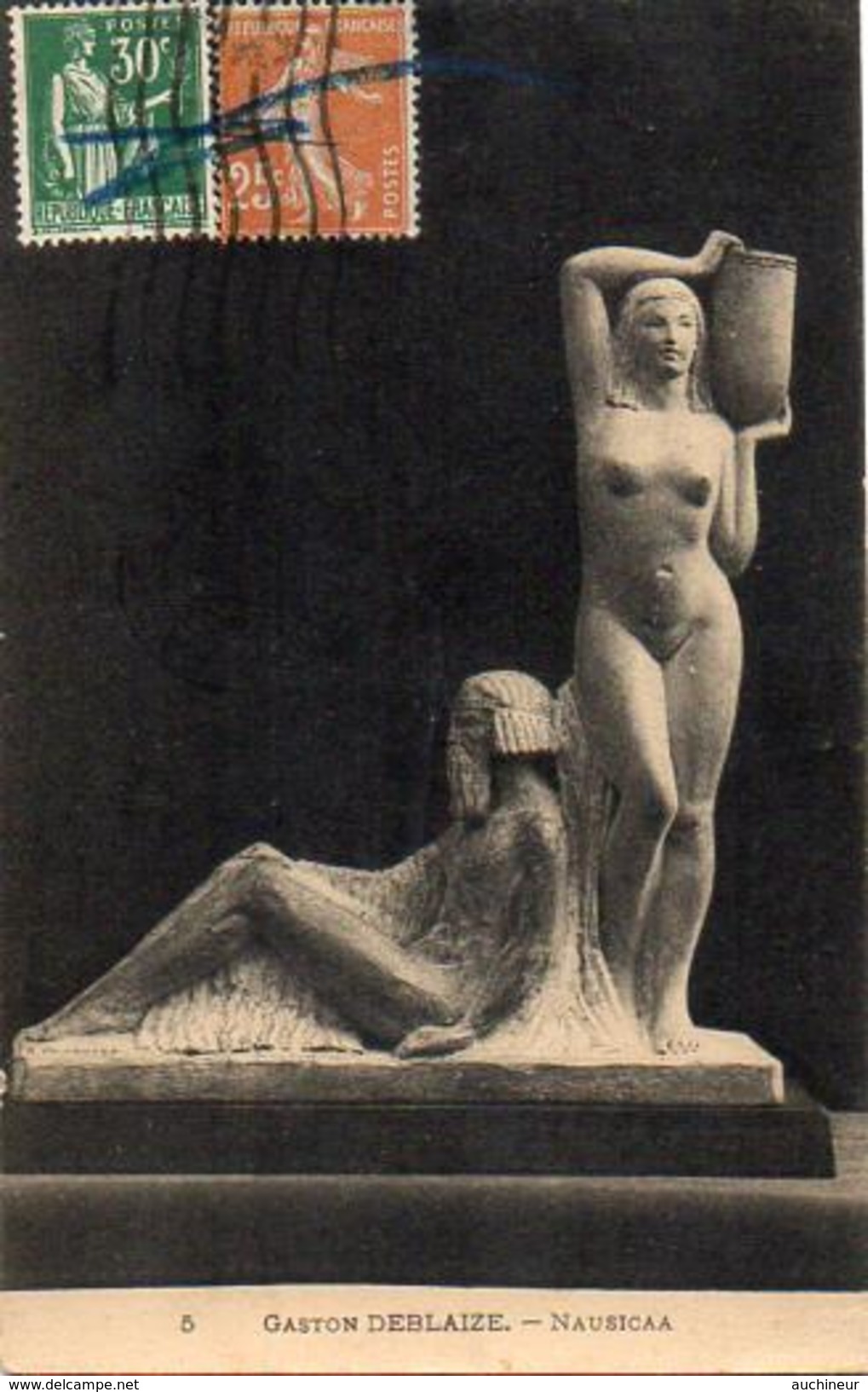 Sculpture 45, Gaston Deblaize, Nausicaa (femme Nue - Sculture