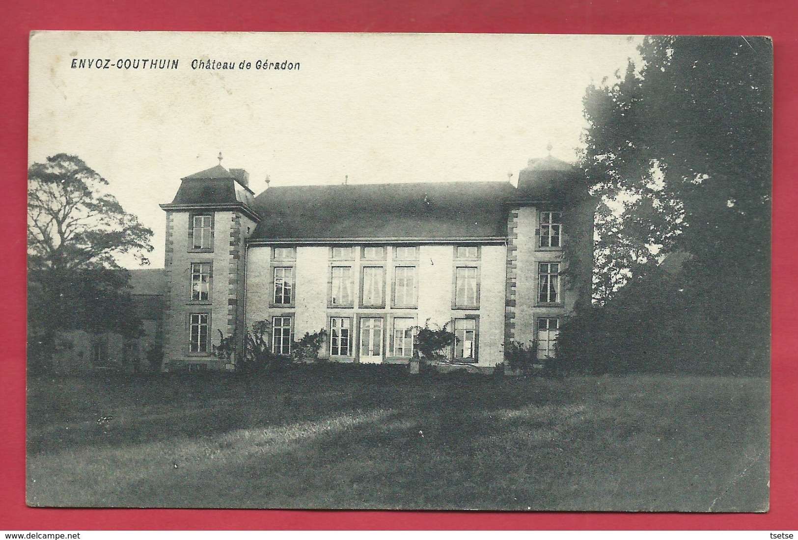 Envoz-Couthuin - Château De Gérardon - 1908 ( Voir Verso ) - Héron