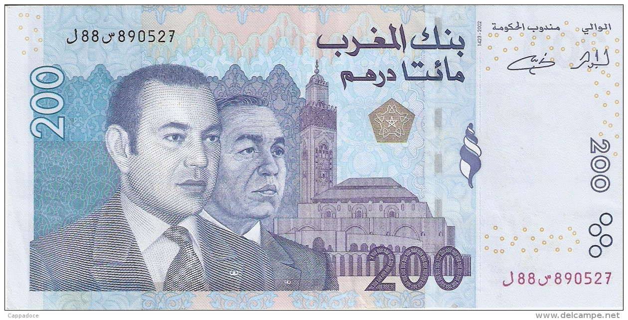 MAROC   200 Dirhams   2002   P. 71   SUP+ - Maroc