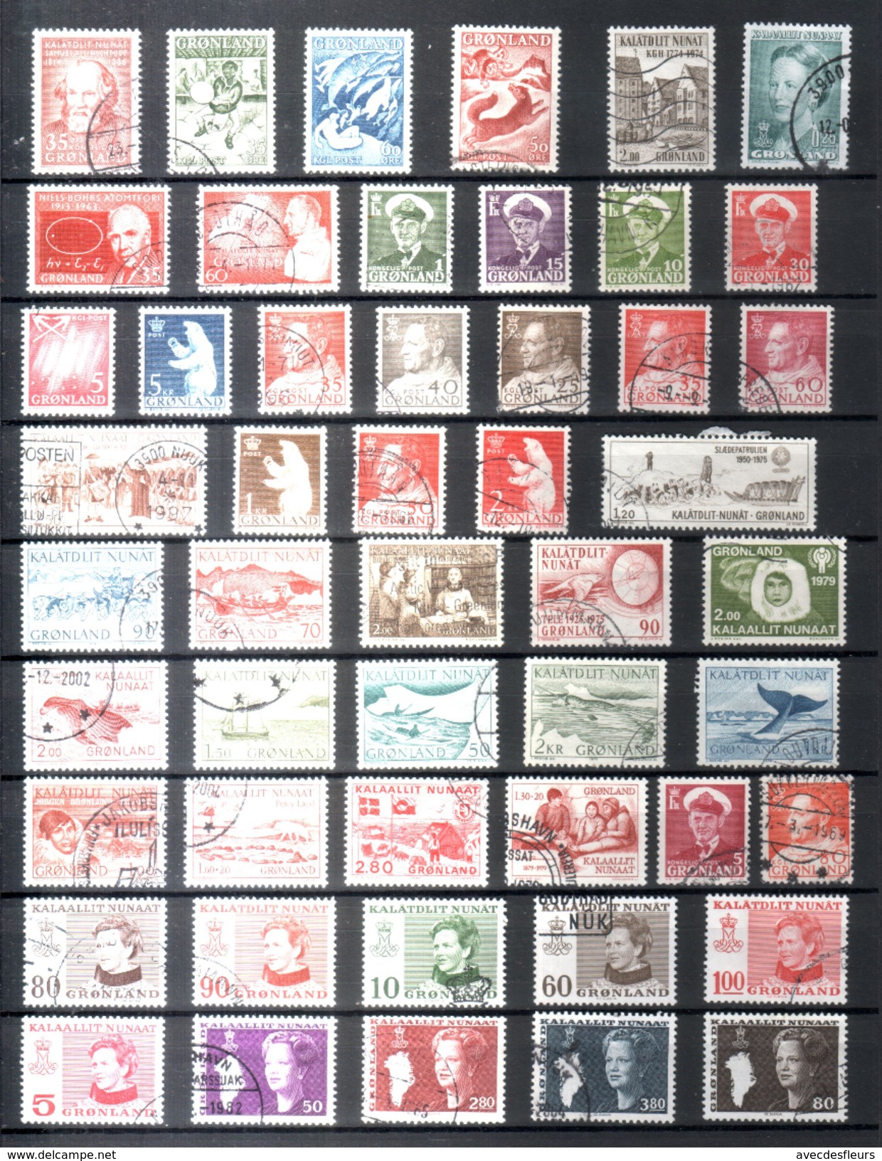 GROENLAND Timbres Oblitérés - Colecciones & Series