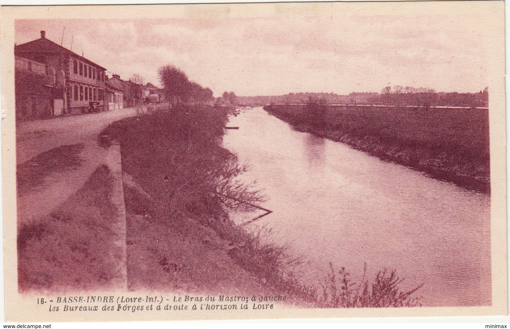 Basse-Indre - Le Bras Du Mastro, à Gauche Les Bureaux Des Forges à Droite à L'horizon La Loire - Basse-Indre