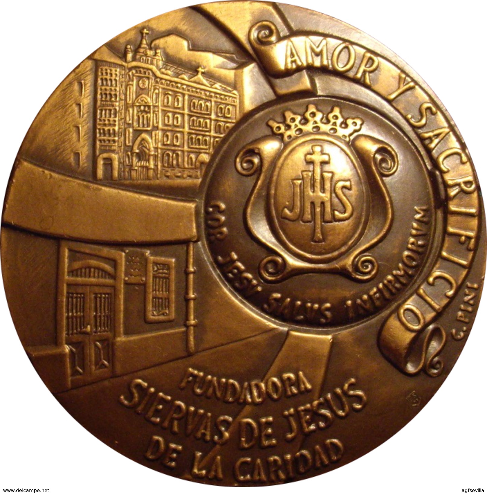 ESPAÑA. MEDALLA CONMEMORATIVA BEATIFICACION DE MARIA JOSEFA SANCHO DE GUERRA. 1.992. ESPAGNE. SPAIN MEDAL - Professionnels/De Société