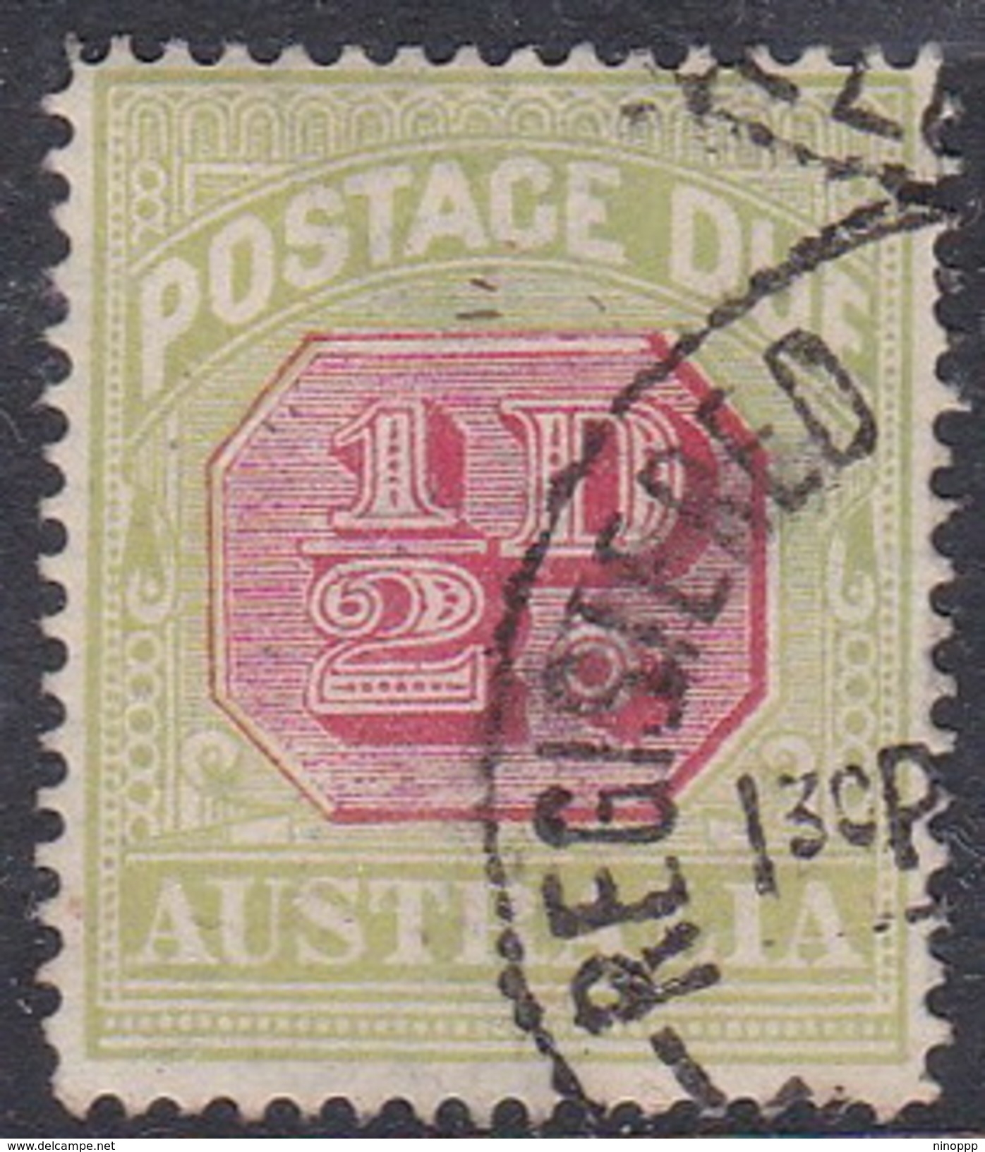 Australia Postage Due Stamps SG D91  1923 Half Penny Perf 14 Used - Port Dû (Taxe)