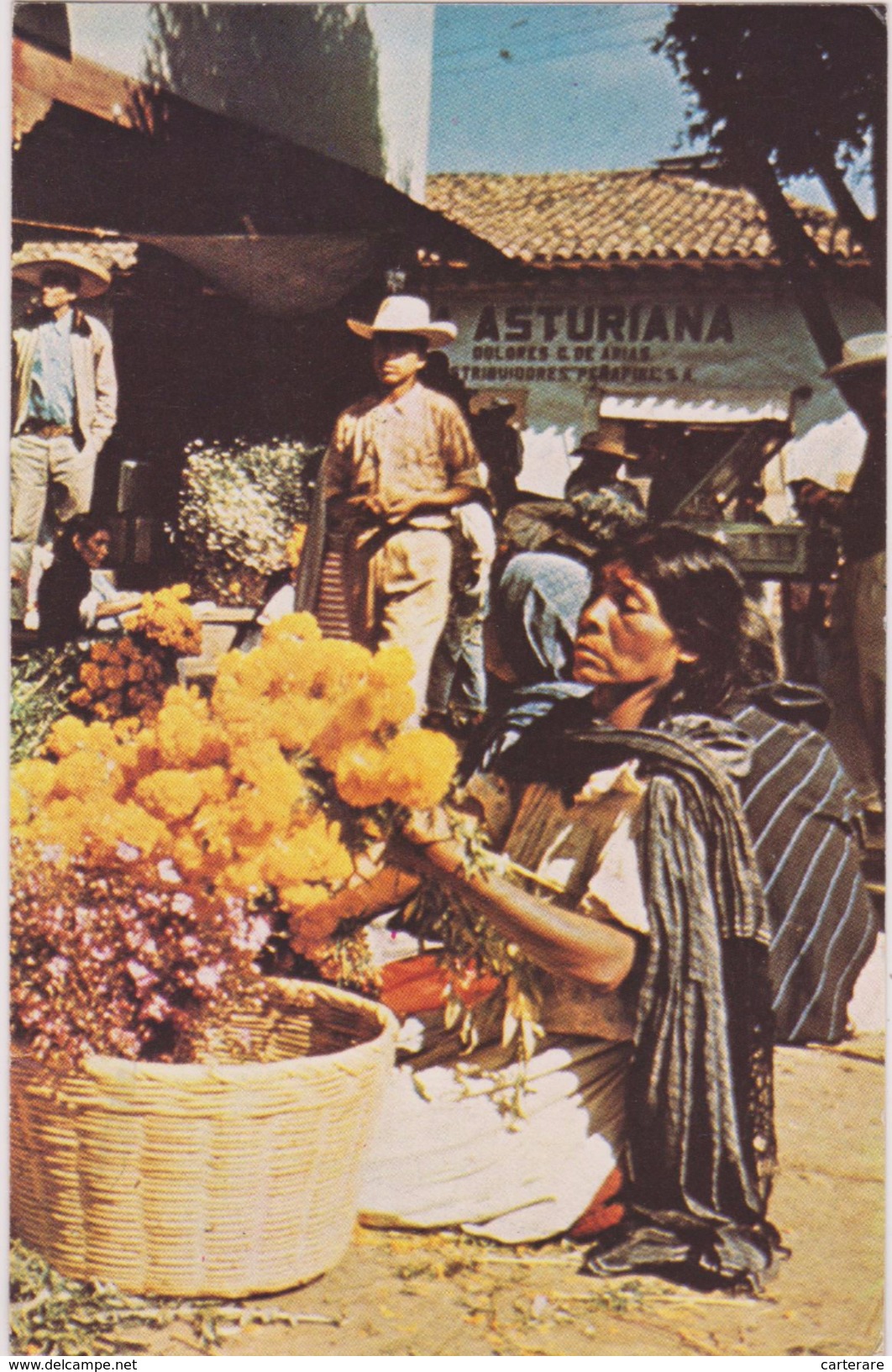 AMERIQUE,MEXIQUE,MEXICANOS,MEXICO,Marché,metier,vendeur De Fleurs - Mexique