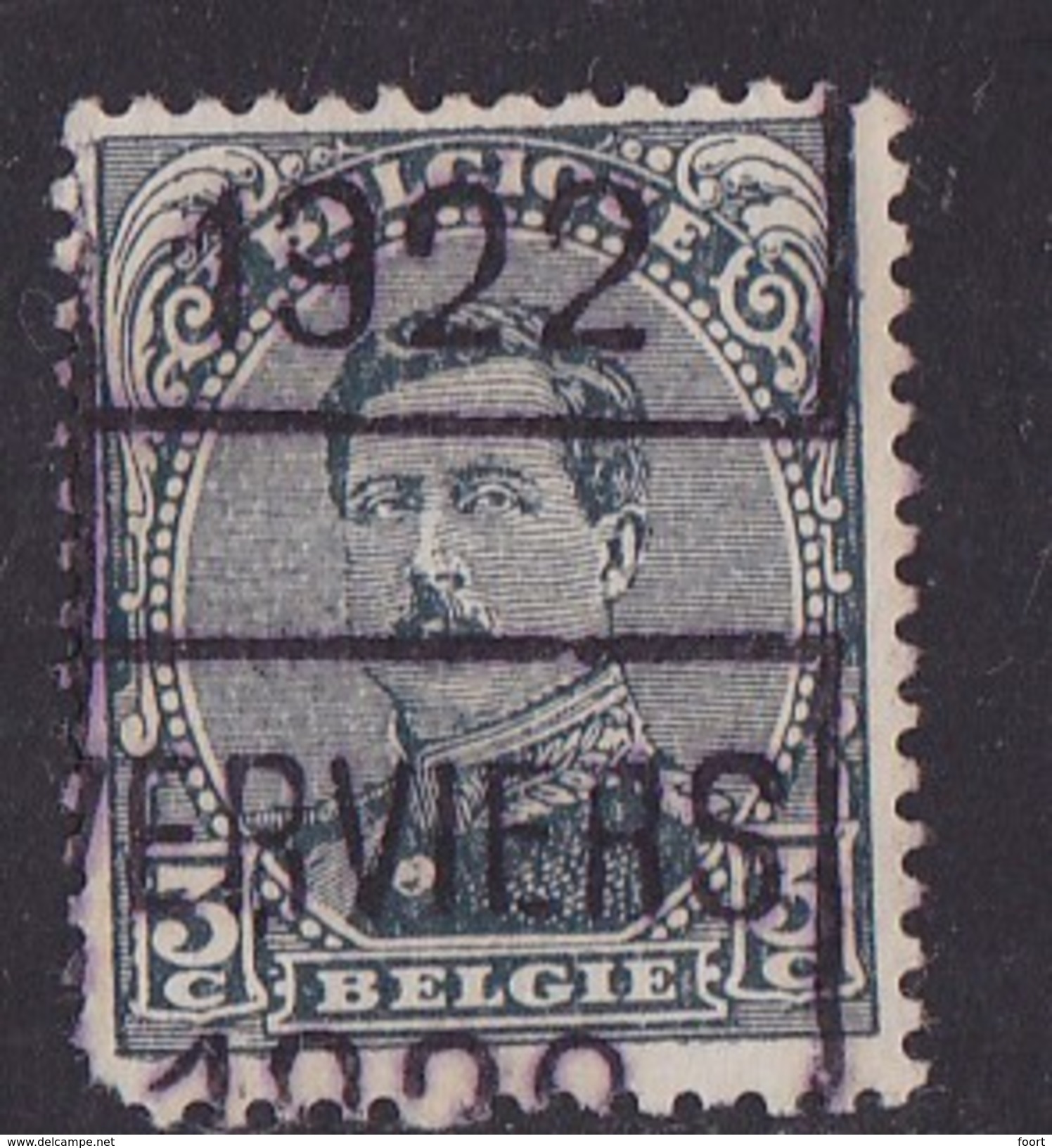 Verviers 1922  Nr.  2911C Hoekje Linksonder - Roulettes 1920-29