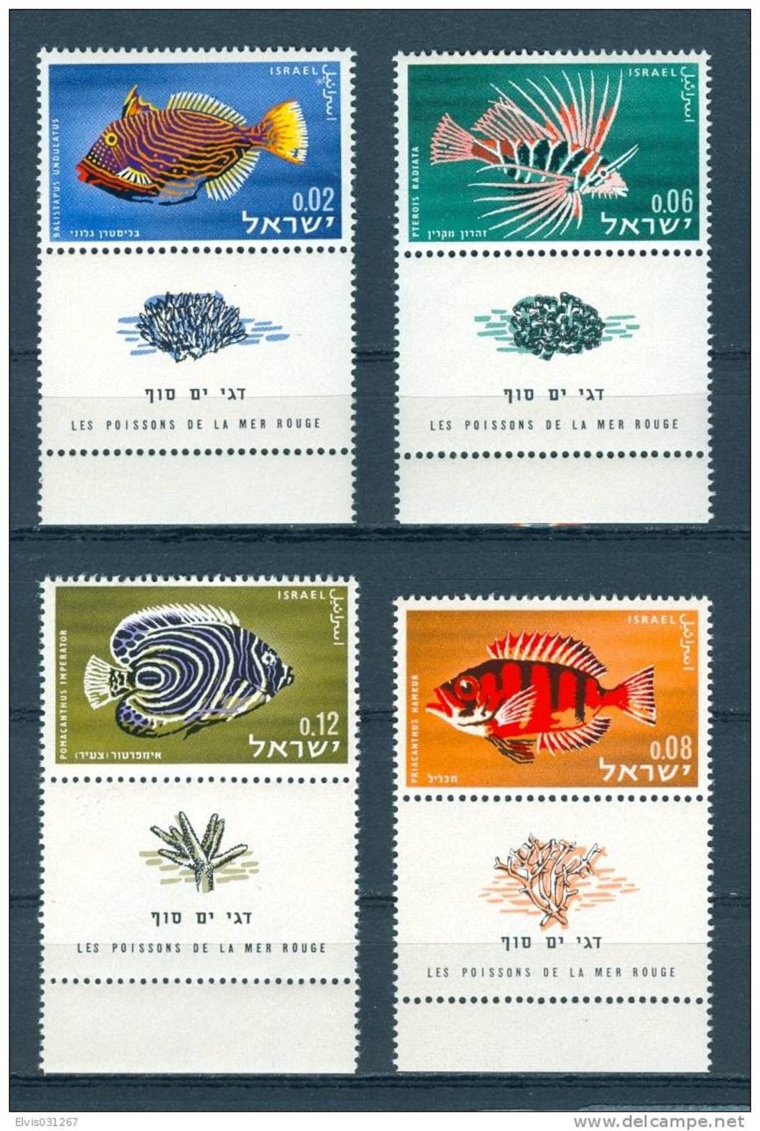 Israel - 1963, Michel/Philex No. : 291-294,  - MNH - *** - Full Tab - Neufs (avec Tabs)