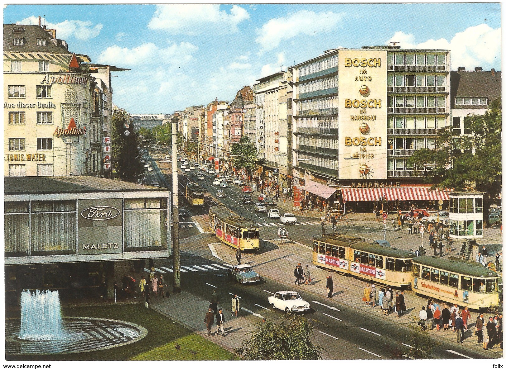 Köln Am Rhein - Hohenzollern-Ring - Neu - Tram / Tramway - Pub Ford / Apollinaris / Bosch - Koeln