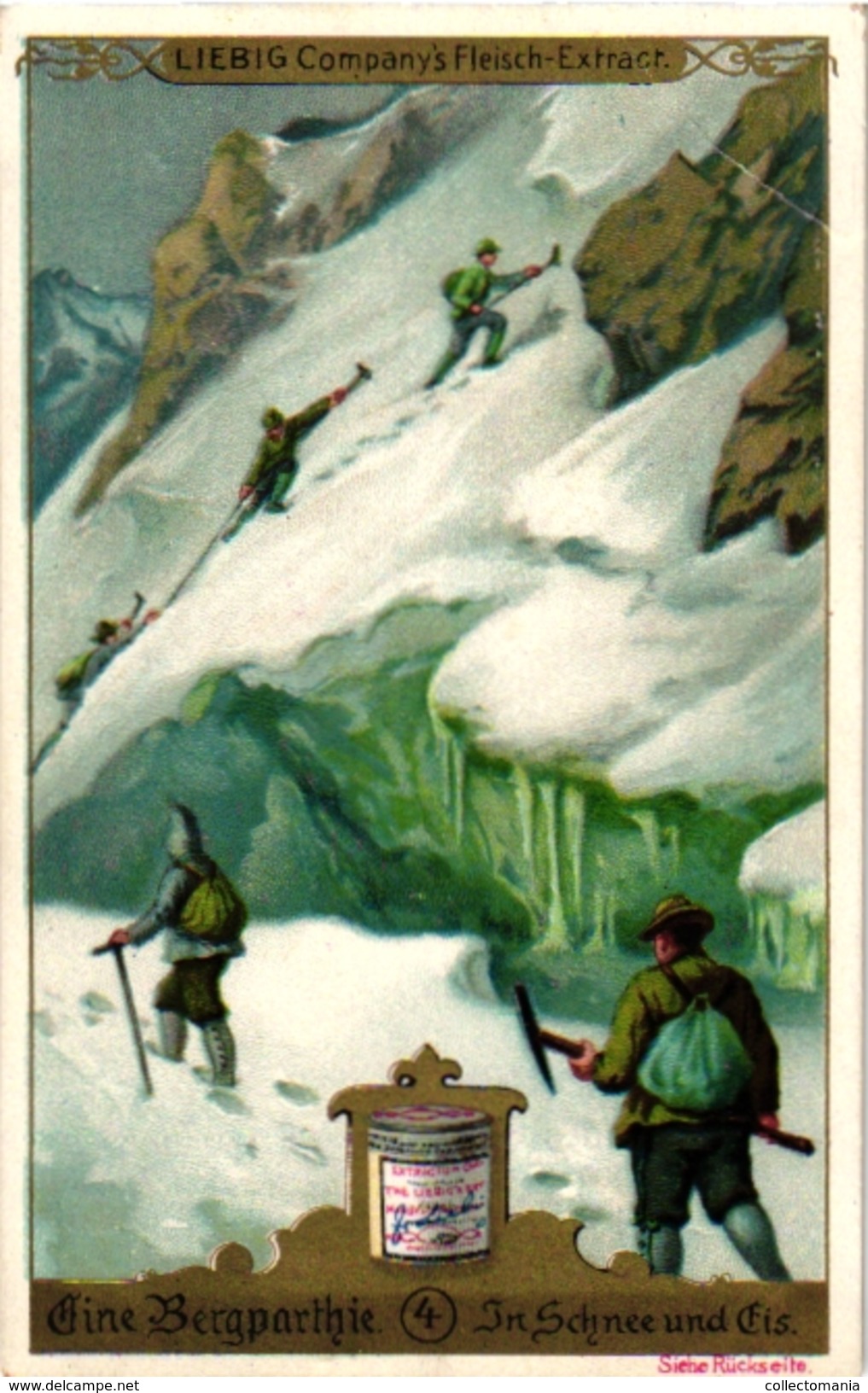 6 Cards C1897ALPINISME Mountaineering Bergparthie Descent Through Chimney Litho - Andere & Zonder Classificatie