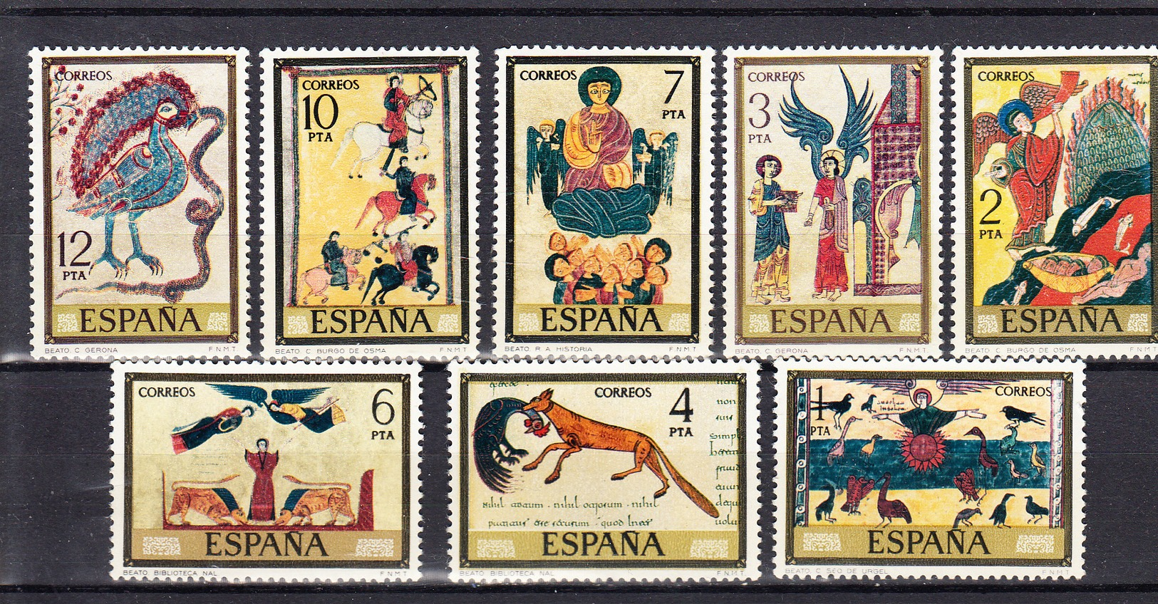 ESPAÑA  1974.EDIFIL Nº2284/2291 CODICES  NUEVOS SIN CHARNELA . SES495GRANDE - Nuevos