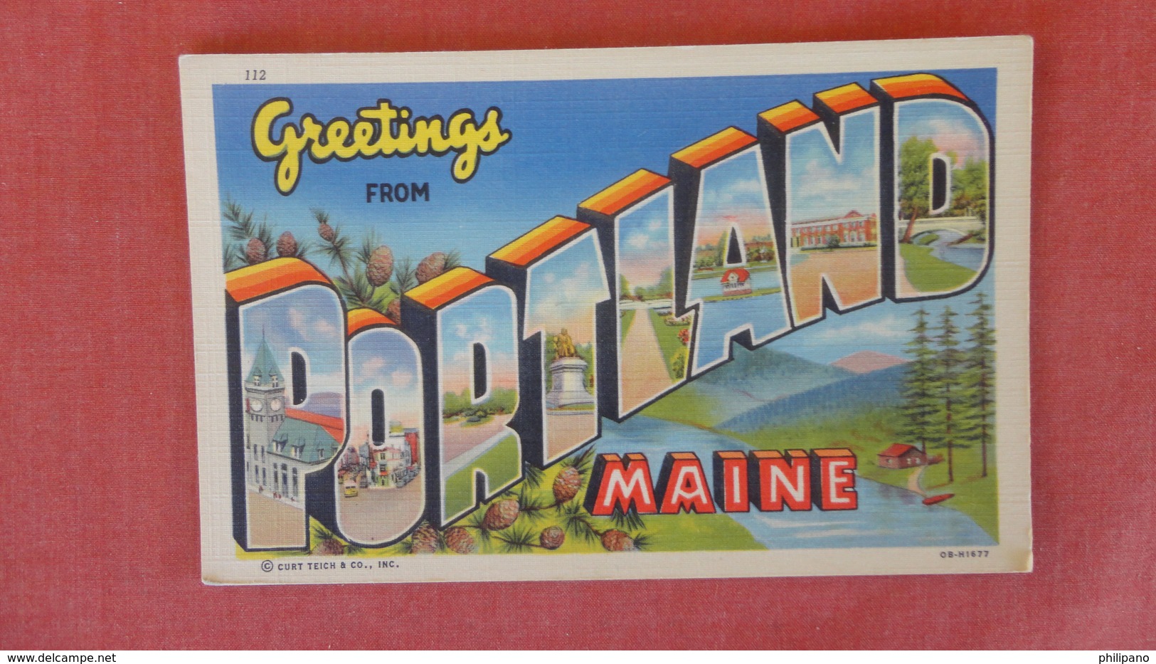 Maine  Portland      Greetings --ref 2508 - Portland