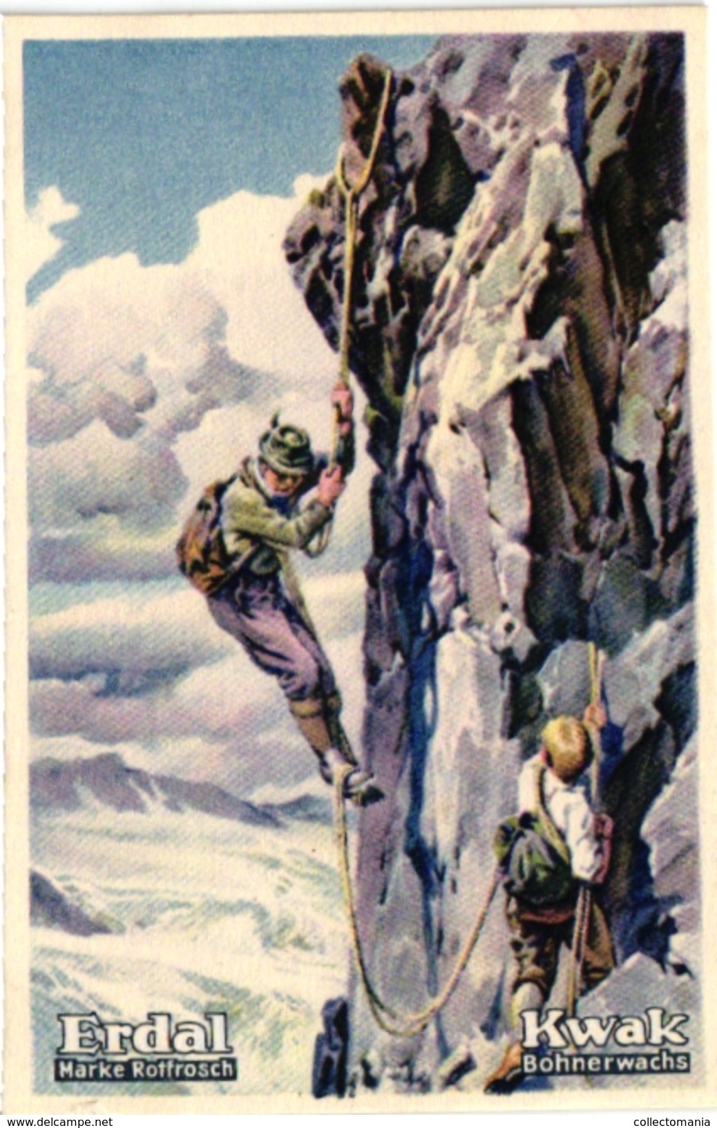 6 Cards C1920 ALPINISME Mountaineering Pub Erdal -Kwak  Matterhorn Alpine Kletterei   Chromo-Litho - Other & Unclassified