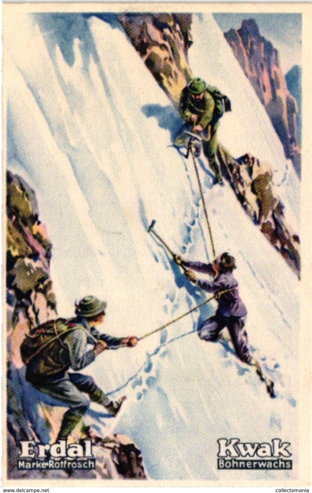 6 Cards C1920 ALPINISME Mountaineering Pub Erdal -Kwak  Matterhorn Alpine Kletterei   Chromo-Litho - Autres & Non Classés