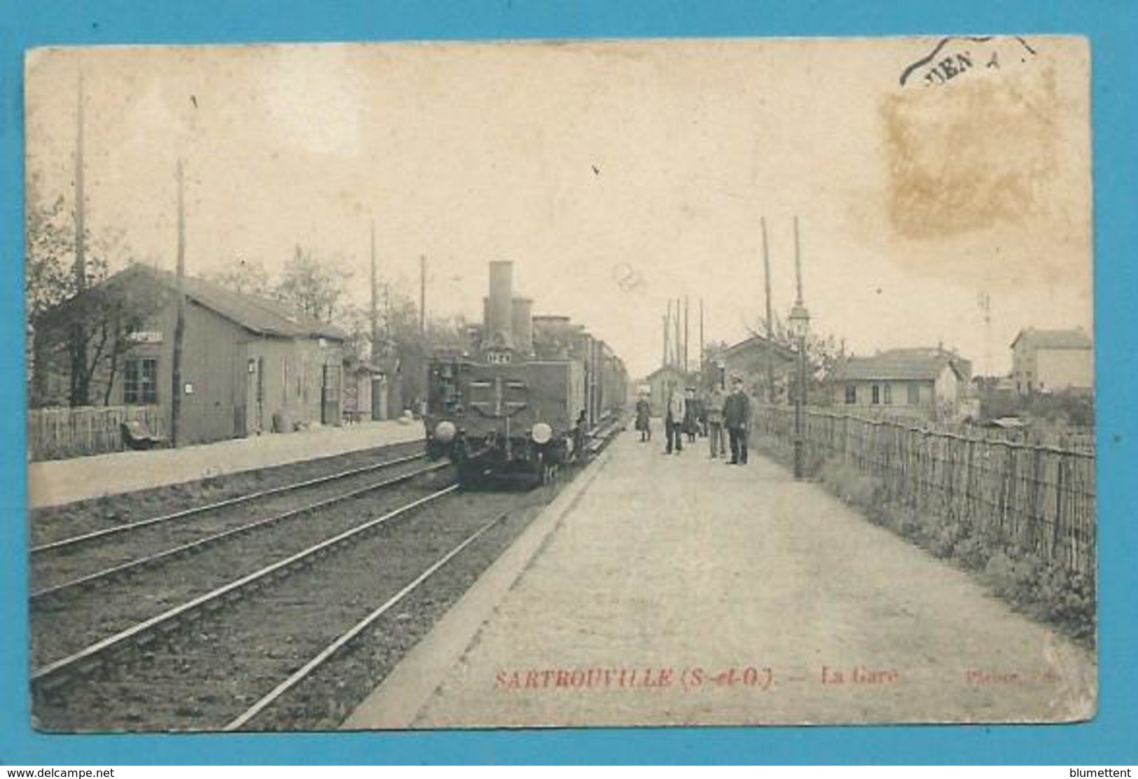 CPA Chemin De Fer La Gare De SARTROUVILLE 78 - Sartrouville