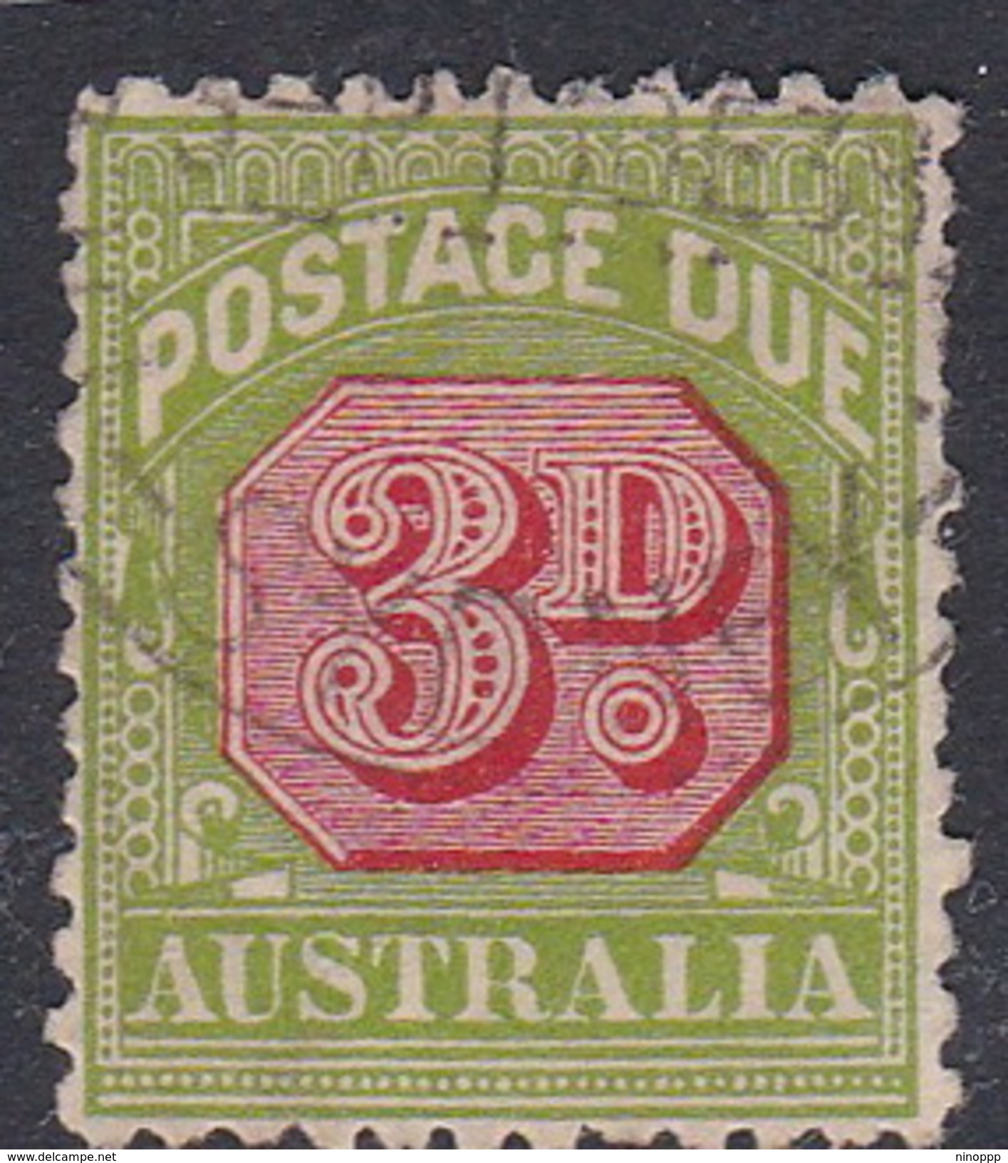 Australia Postage Due Stamps SG D108 1937 Three Pennies Perf 11 Used - Port Dû (Taxe)
