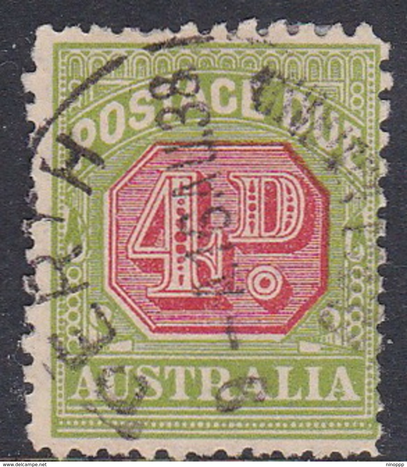 Australia Postage Due Stamps SG D109 1934 Four Pennies Perf 11 Used - Segnatasse