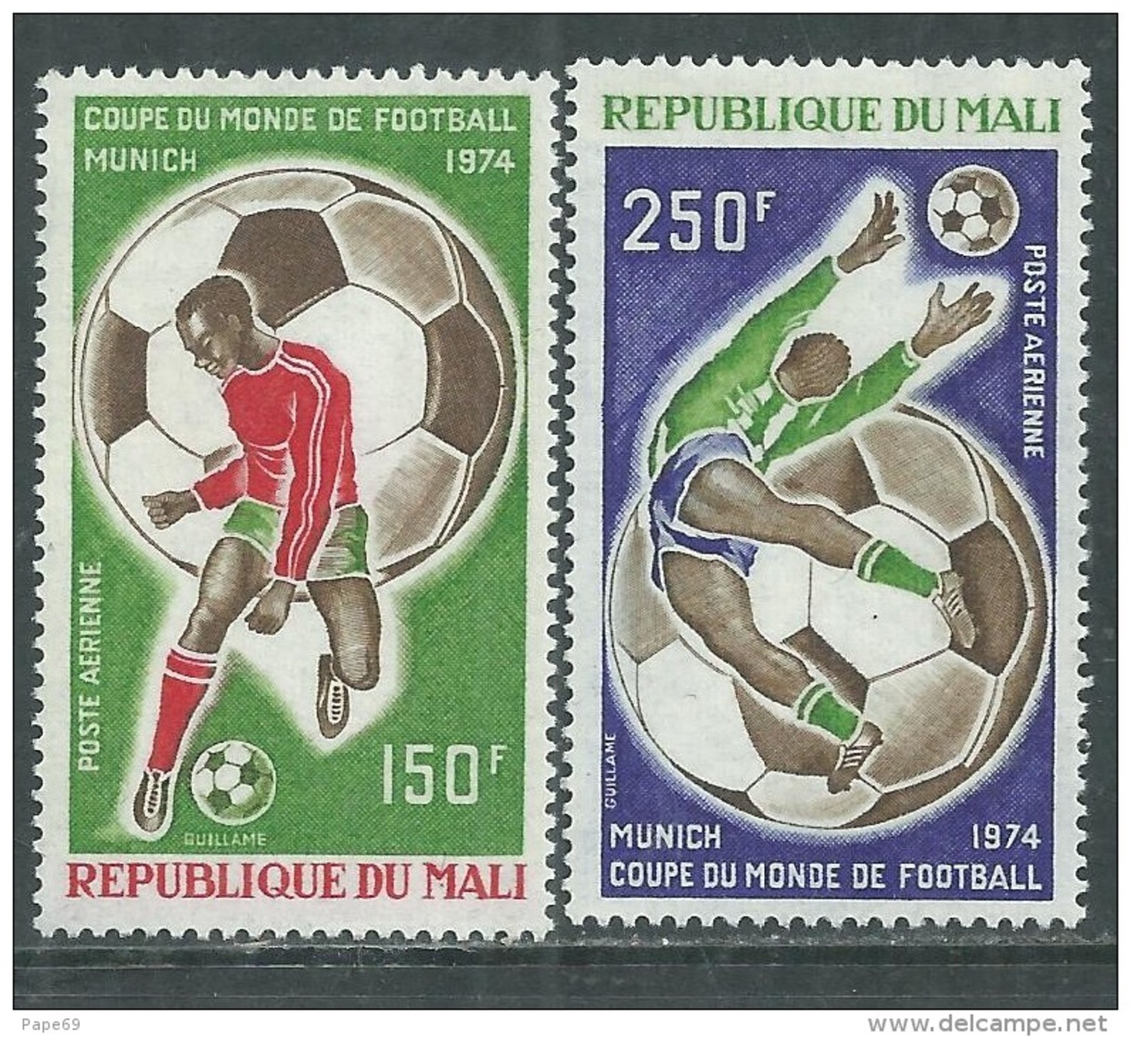 MALI  P. A.  N° 207 / 08 XX  Coupe Du Monde De Football à Munich, Les 2 Valeurs Sans Charnière, TB - Malí (1959-...)