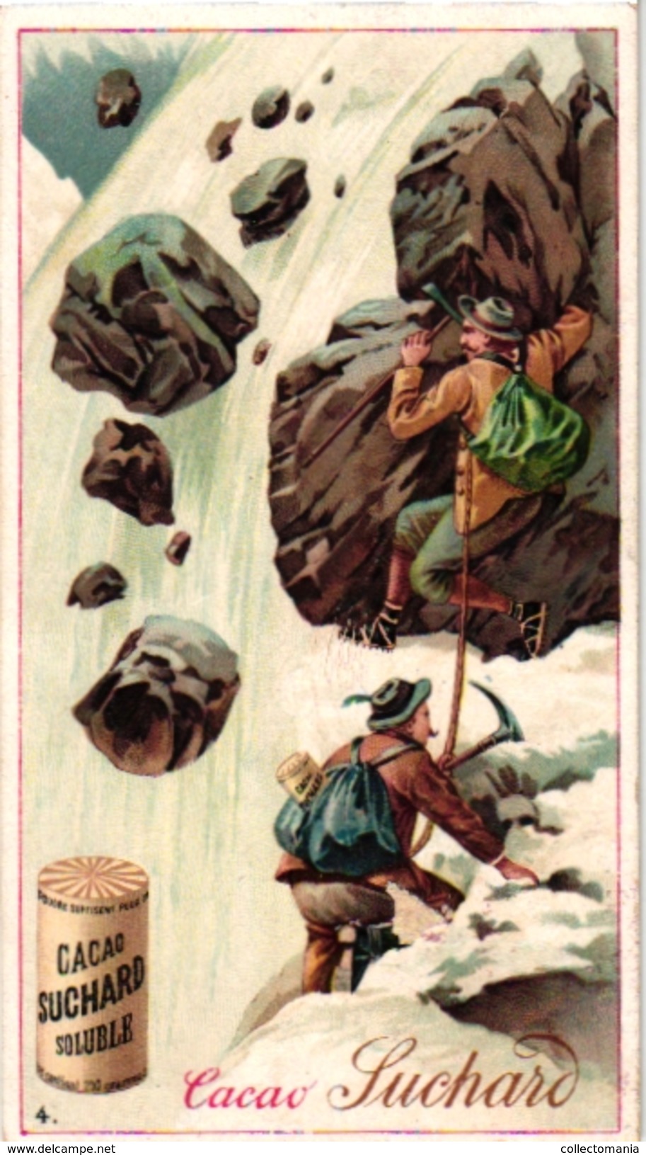 12 Cards 1895 Rare ALPINISME Pub chocolate Suchard Serie COMPLETE Litho climbing mountains SPORT montagne Zwitserland VG