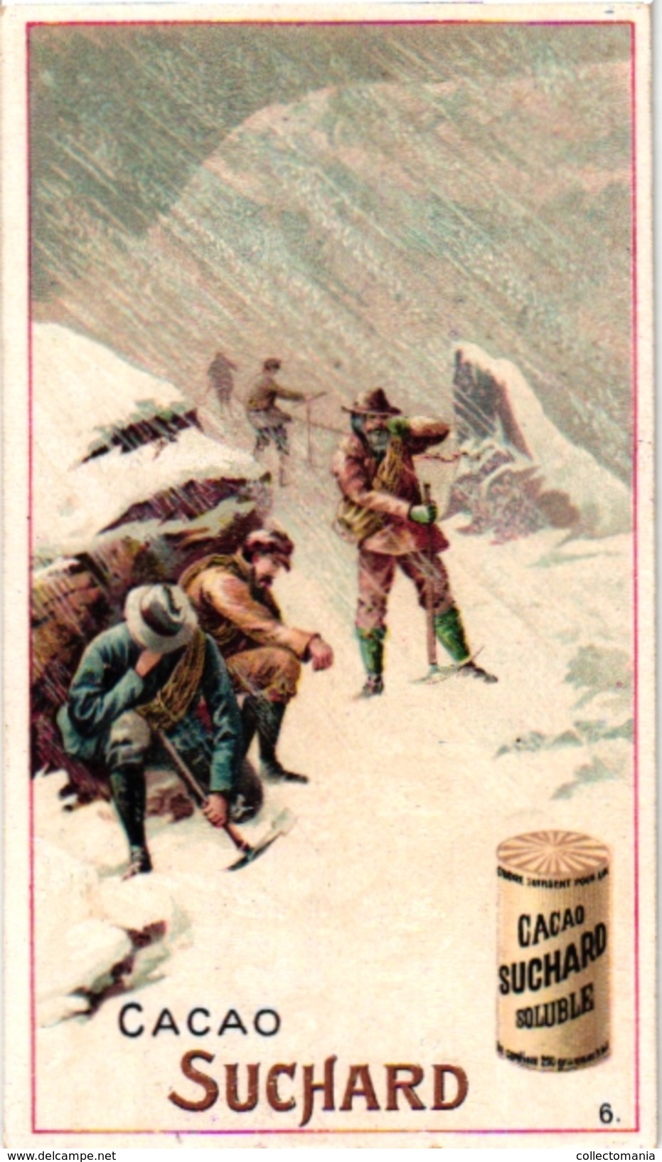 12 Cards 1895 Rare ALPINISME Pub chocolate Suchard Serie COMPLETE Litho climbing mountains SPORT montagne Zwitserland VG