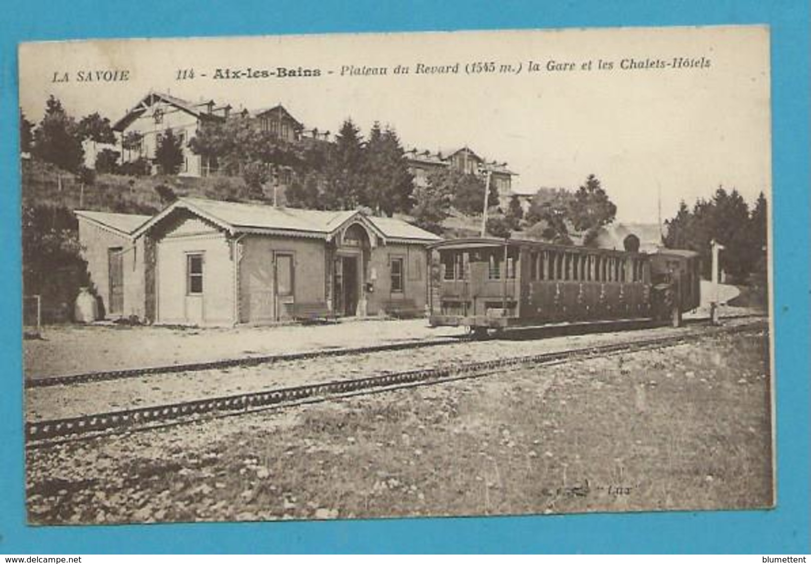 CPA 114 - Chemin De Fer Train - Plateau Du Revard La Gare AIX-LES-BAINS 73 - Aix Les Bains