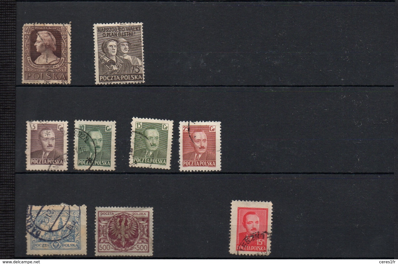 P01 Lot De 179 Timbres De POLOGNE - Collections