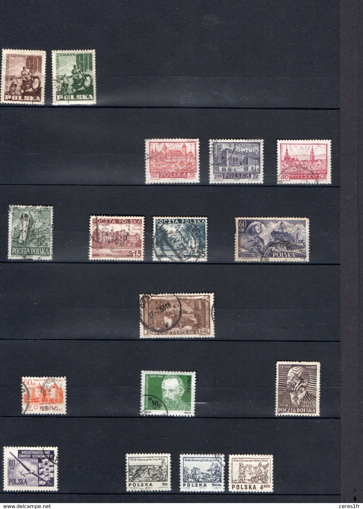 P01 Lot De 179 Timbres De POLOGNE - Collections