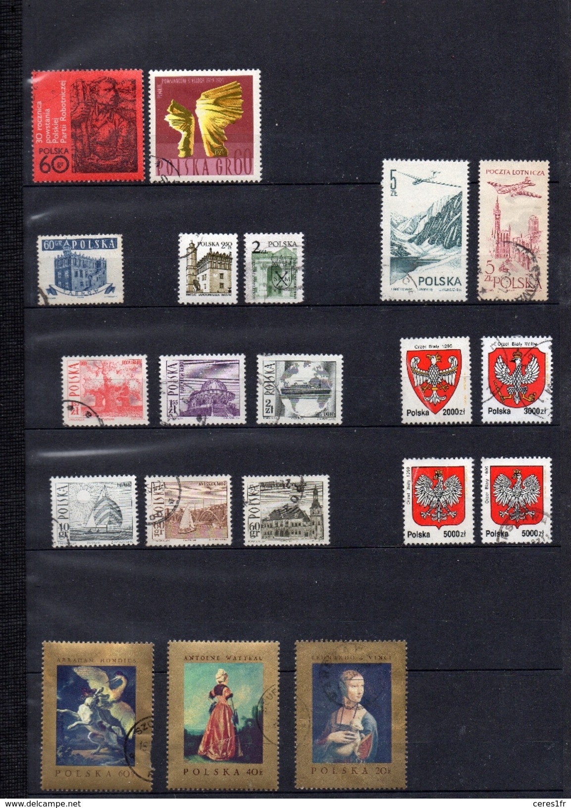 P01 Lot De 179 Timbres De POLOGNE - Collections