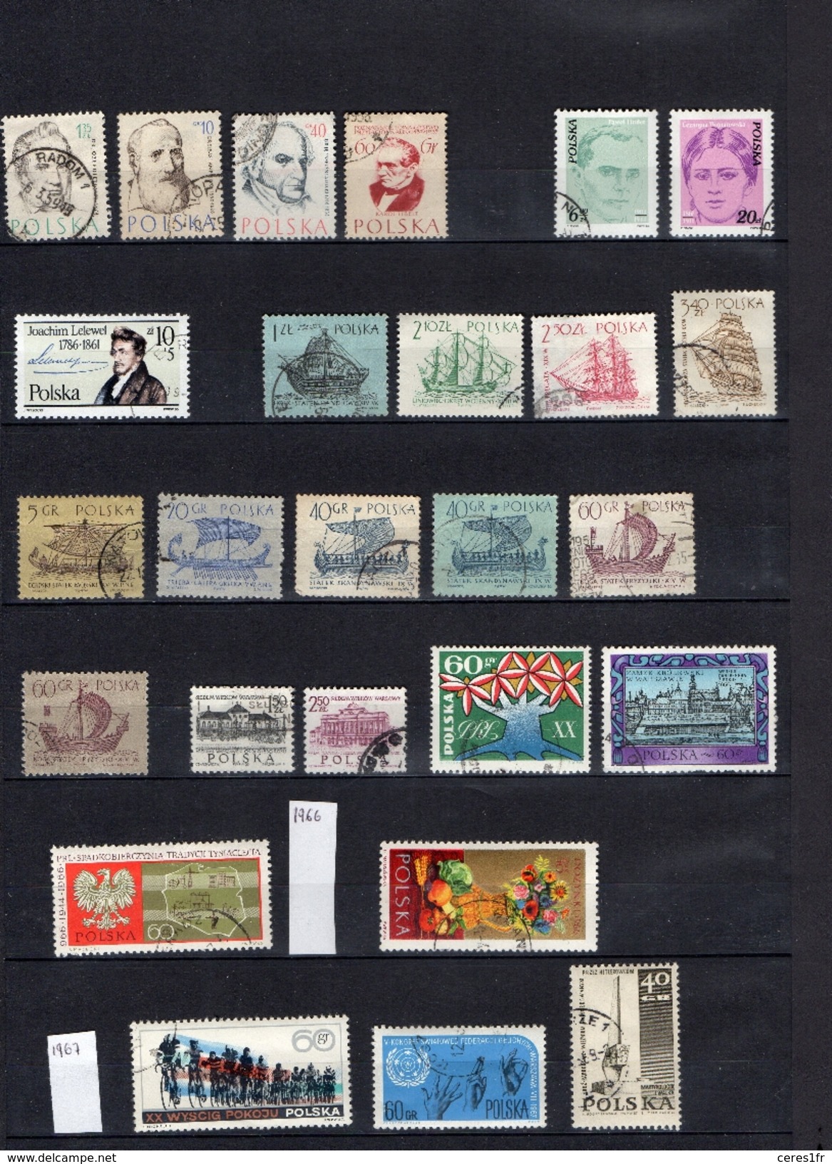 P01 Lot De 179 Timbres De POLOGNE - Collections