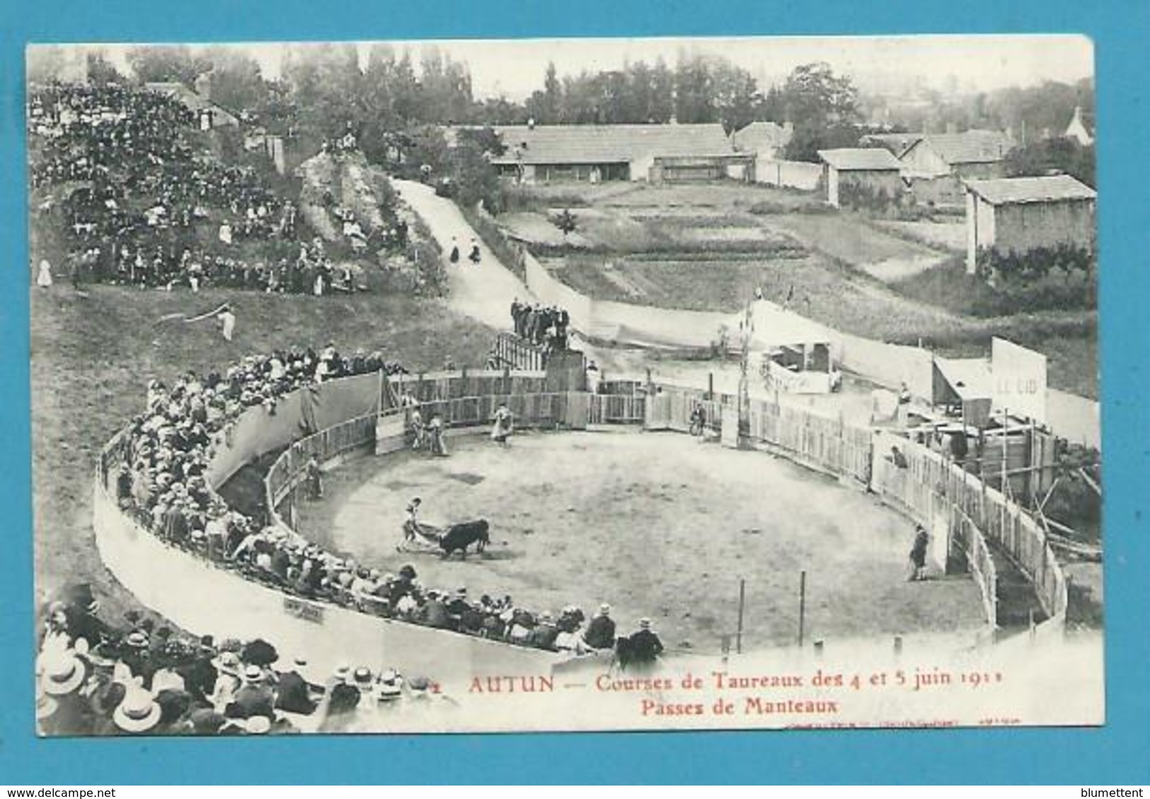 CPA 2 - Courses De Taureaux En 1911 - Passes De Manteaux AUTUN 71 - Autun