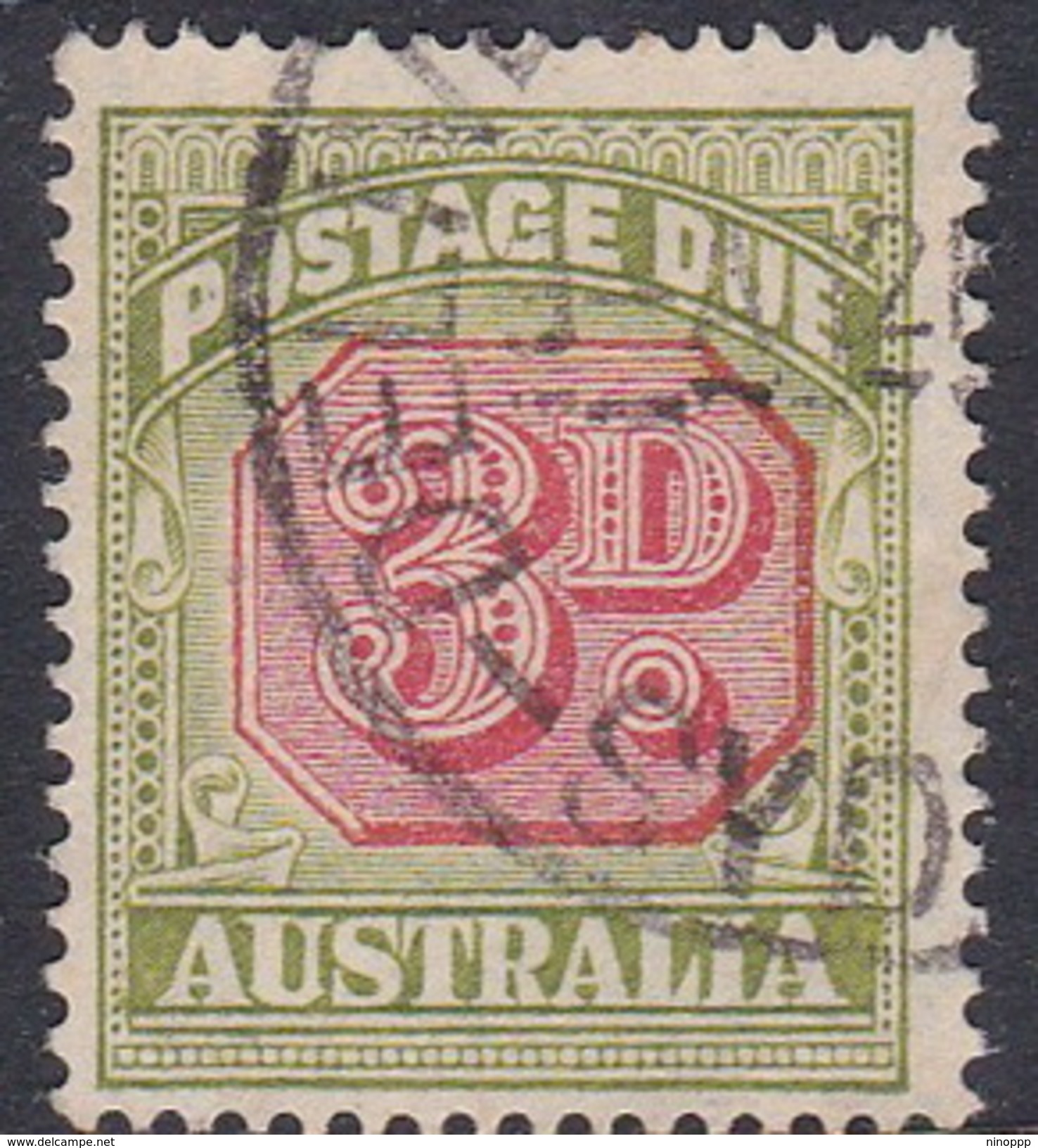 Australia Postage Due Stamps SG D115 1938 Three Pennies Used - Port Dû (Taxe)