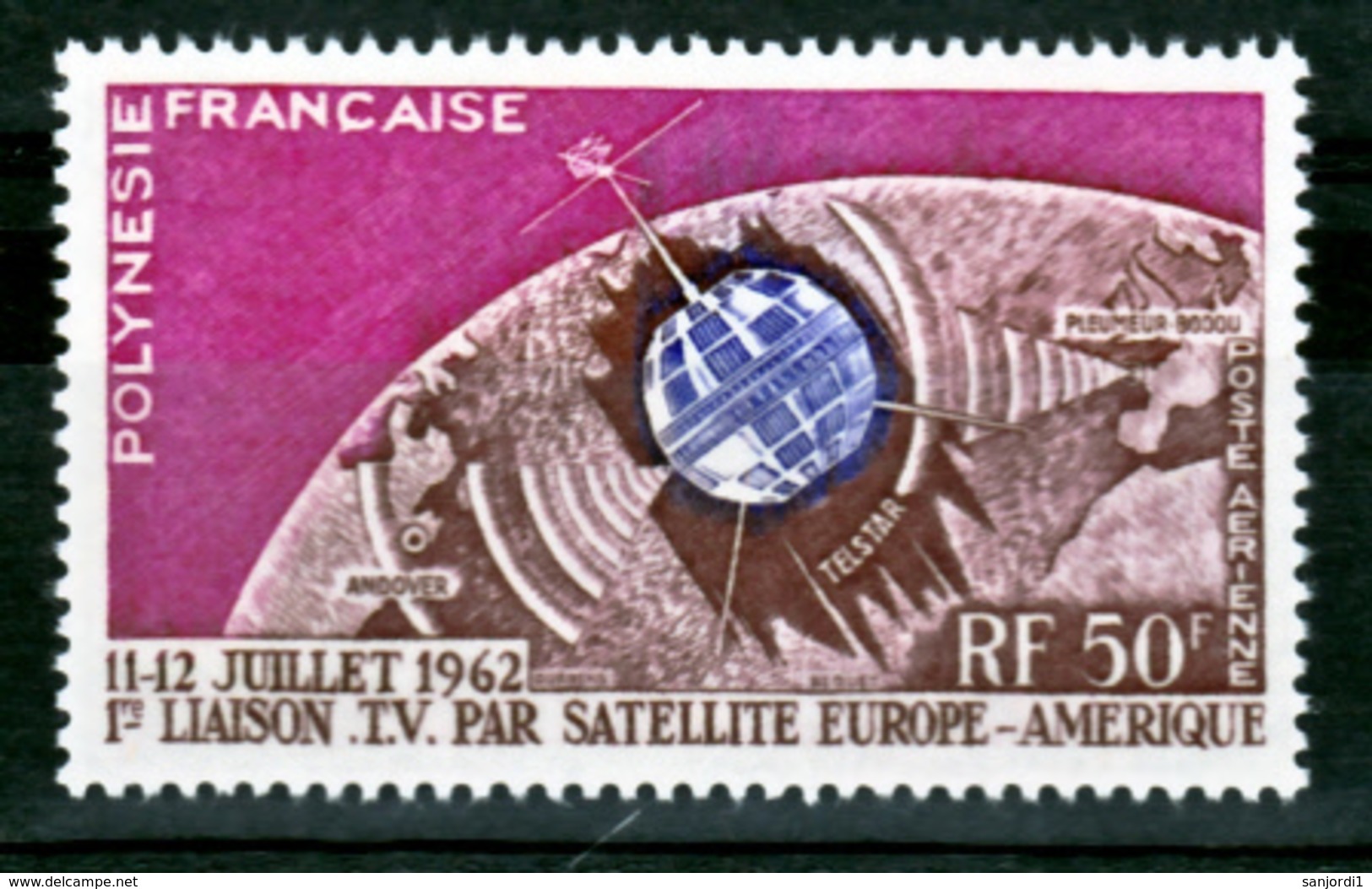 Polynésie PA   6 Satellite Communications  Neuf ** MNH Sin Charmela Cote 14 - Oceania