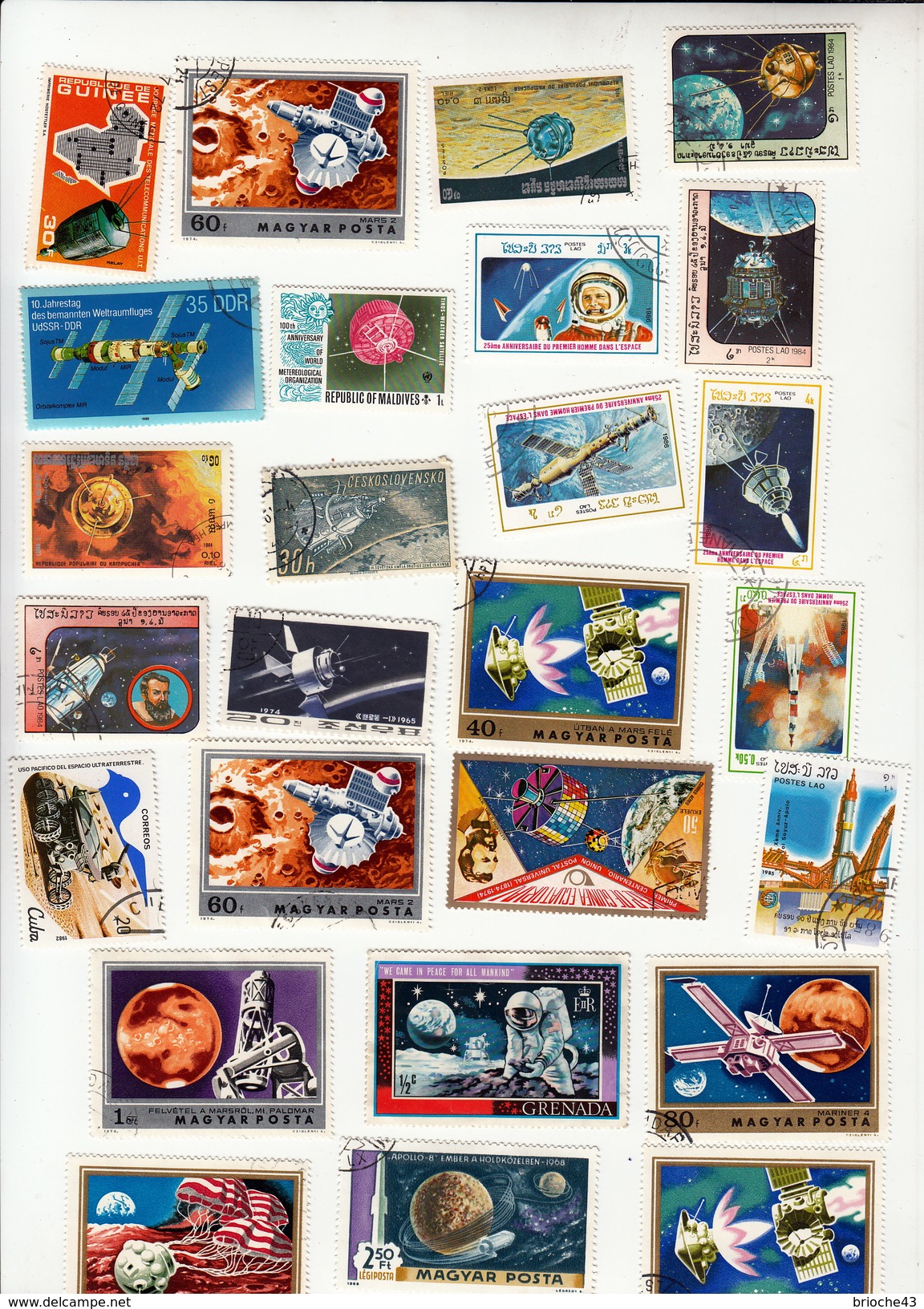 MONDE - LOT DE TIMBRES THÈME ESPACE - 8 SCANS / R129 - Other & Unclassified