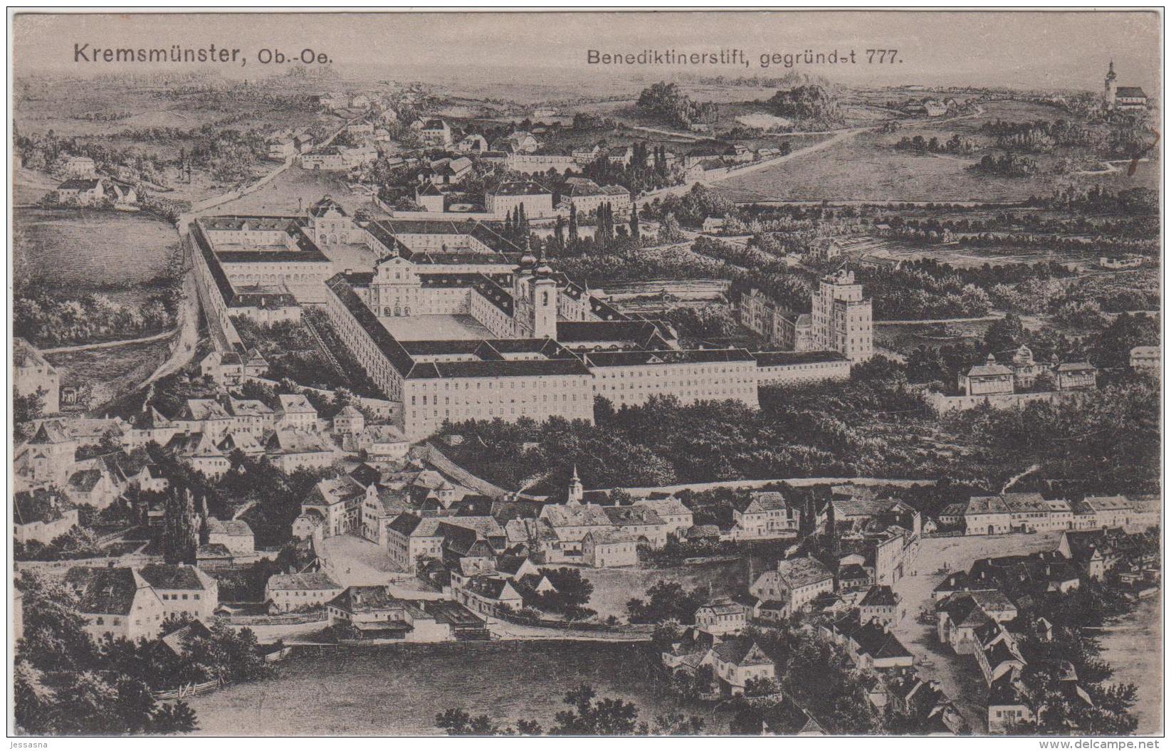 AK - KREMSMÜNSTER -  Panorama Mit Benedektinerstift  Um 1900 - Kremsmünster