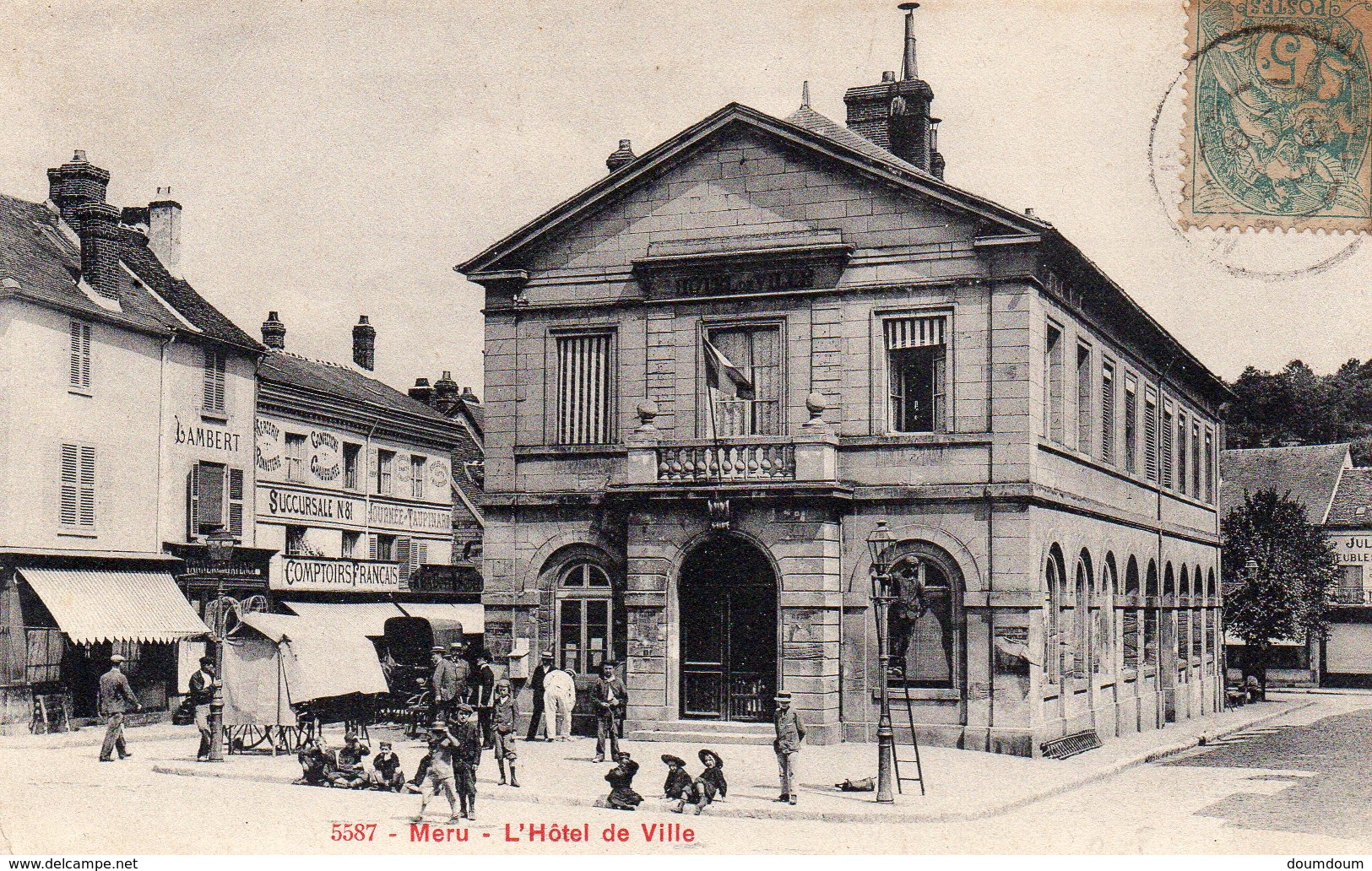 CPA MERU - L'HOTEL DE VILLE - Meru