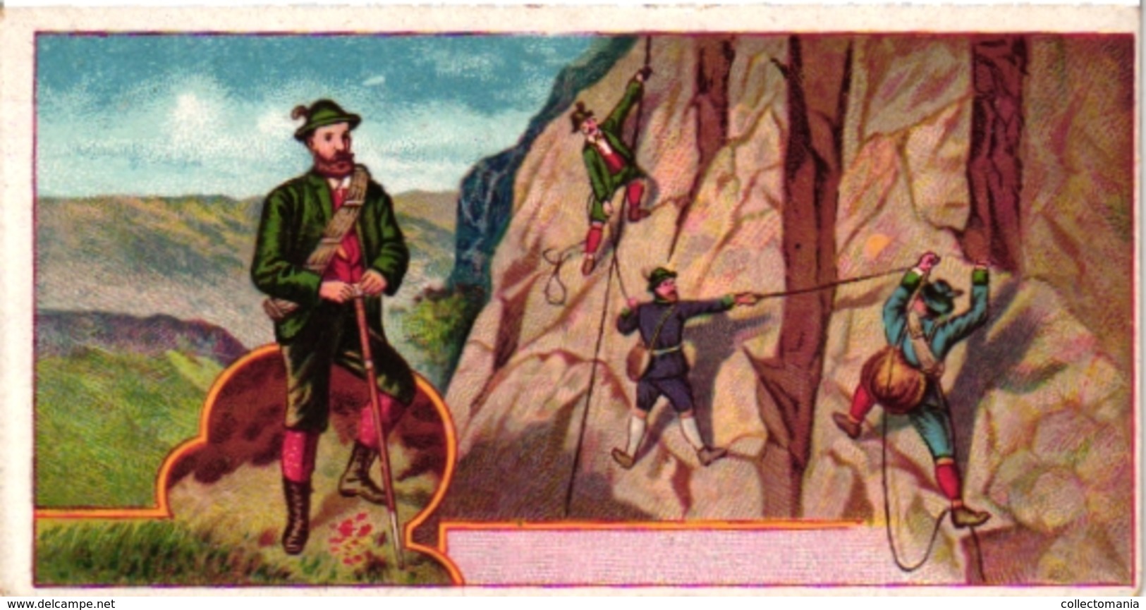 9 Cards ALPINISME Mountaineering PUB 1Buvard Medicale CAFE Van Leckwijck La Kabiline Suisse Chocolat Gondrand Ch Poulain - Other & Unclassified