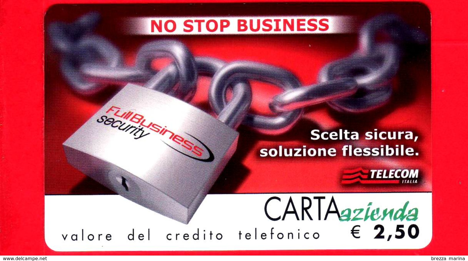 ITALIA - Scheda Telefonica - Telecom - Usata - Carta Azienda - Full Businnes - Schede GSM, Prepagate & Ricariche