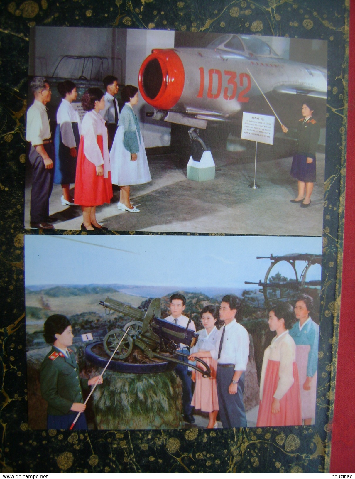 Pyongyang-10 POSTCARDS-Museum-tank-airplane-advertising  (K-2) - Korea (Nord)