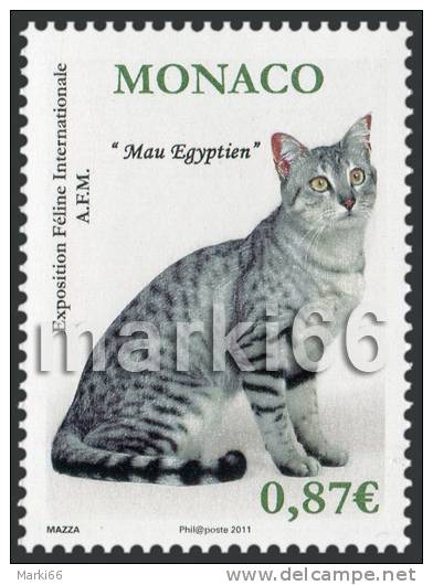 Monaco - 2011 - International Feline Exposition - Mint Stamp - Autres & Non Classés