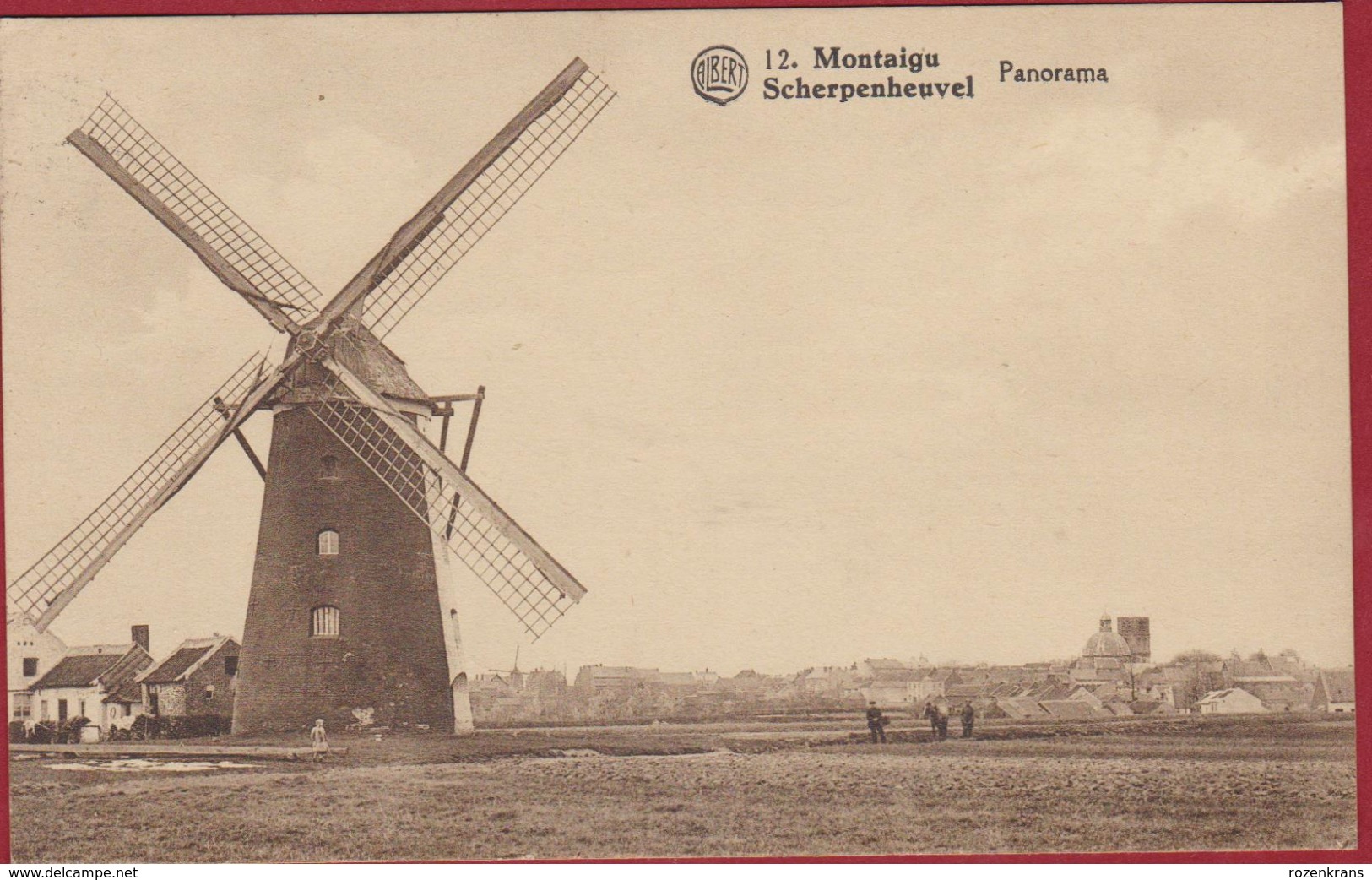 Scherpenheuvel Panorama 1935 ? Windmolen Moulin A Vent Windmill - Scherpenheuvel-Zichem