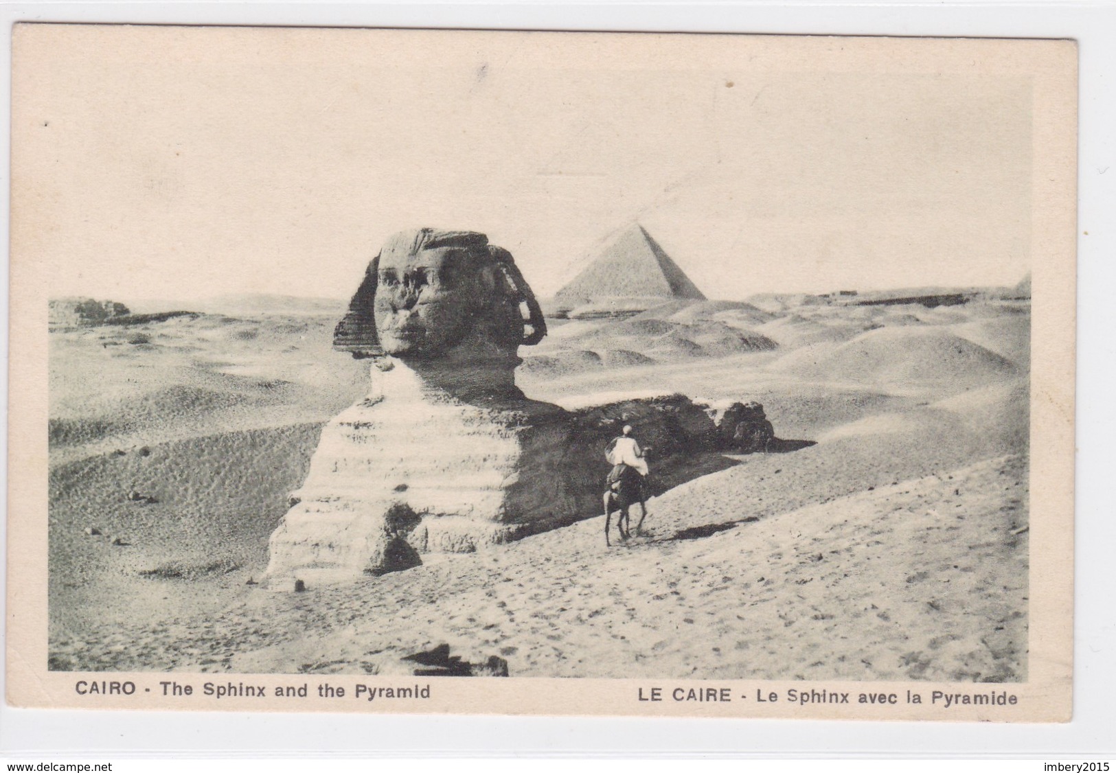 Post-Card, Carte Postale, KAIRO  2 , Cairo, The Sphinx And The Pyramid, The Cairo Postcard Trust, - Kairo