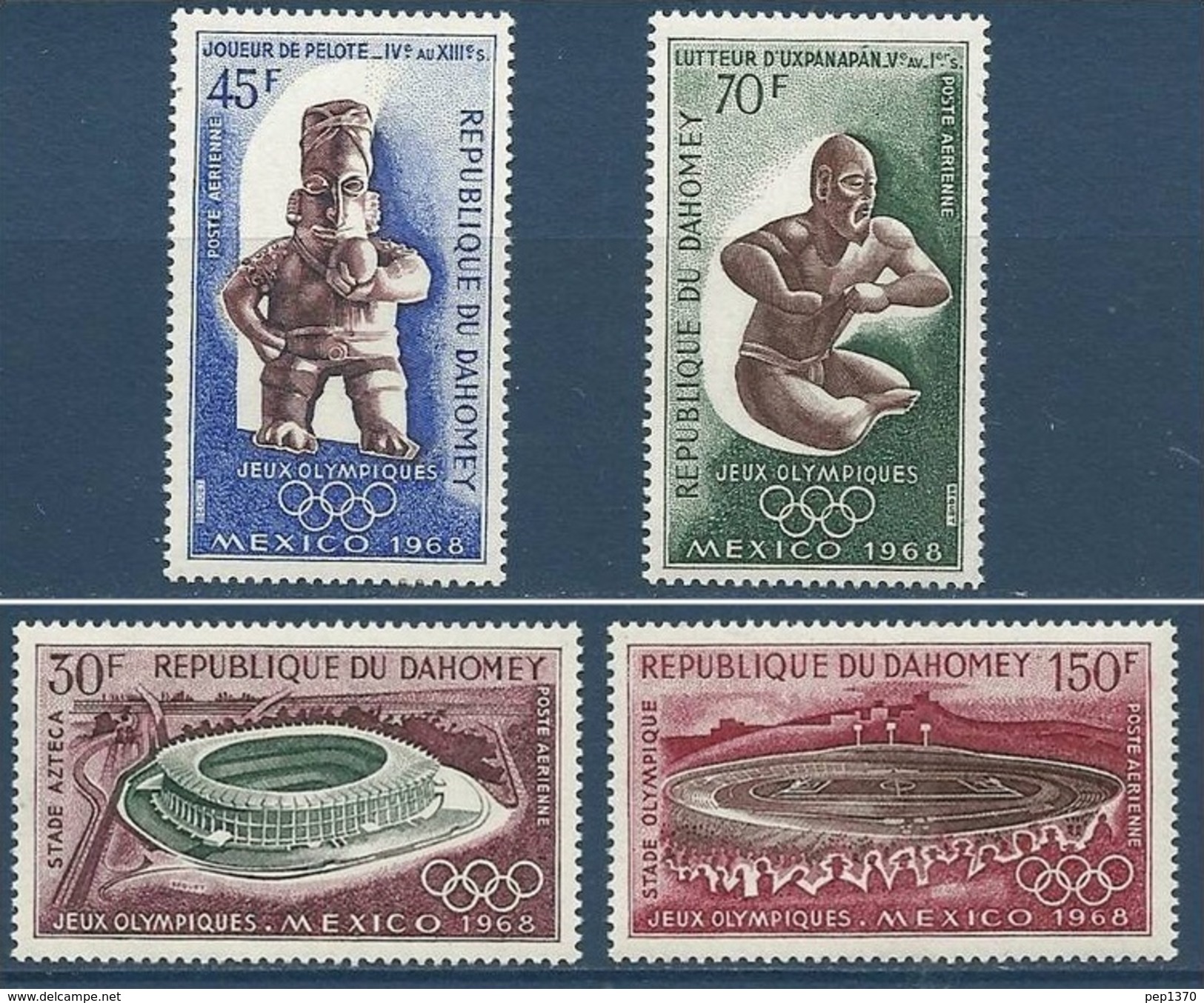 DAHOMEY 1968 - OLYMPICS MEXICO 68 - YVERT Nº PA 89-92** - Verano 1968: México