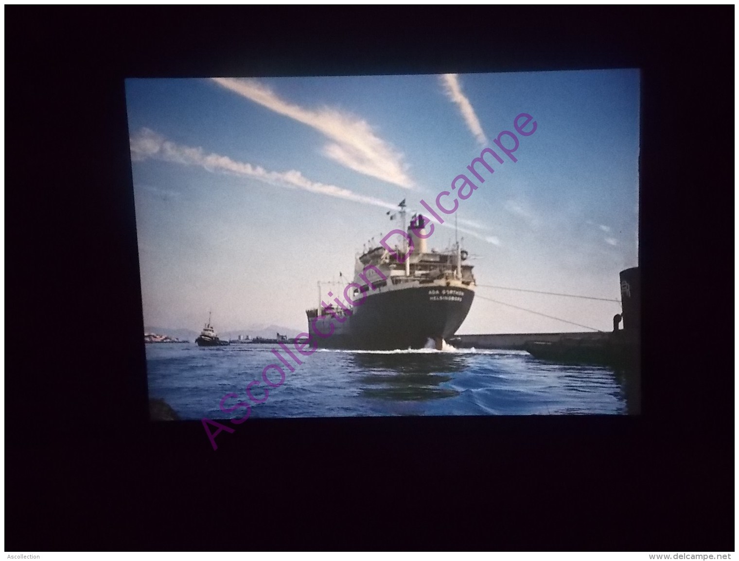 Diapositive Slide Diapo 1968 Italie Italy Genes Dans Le Port - Diapositive