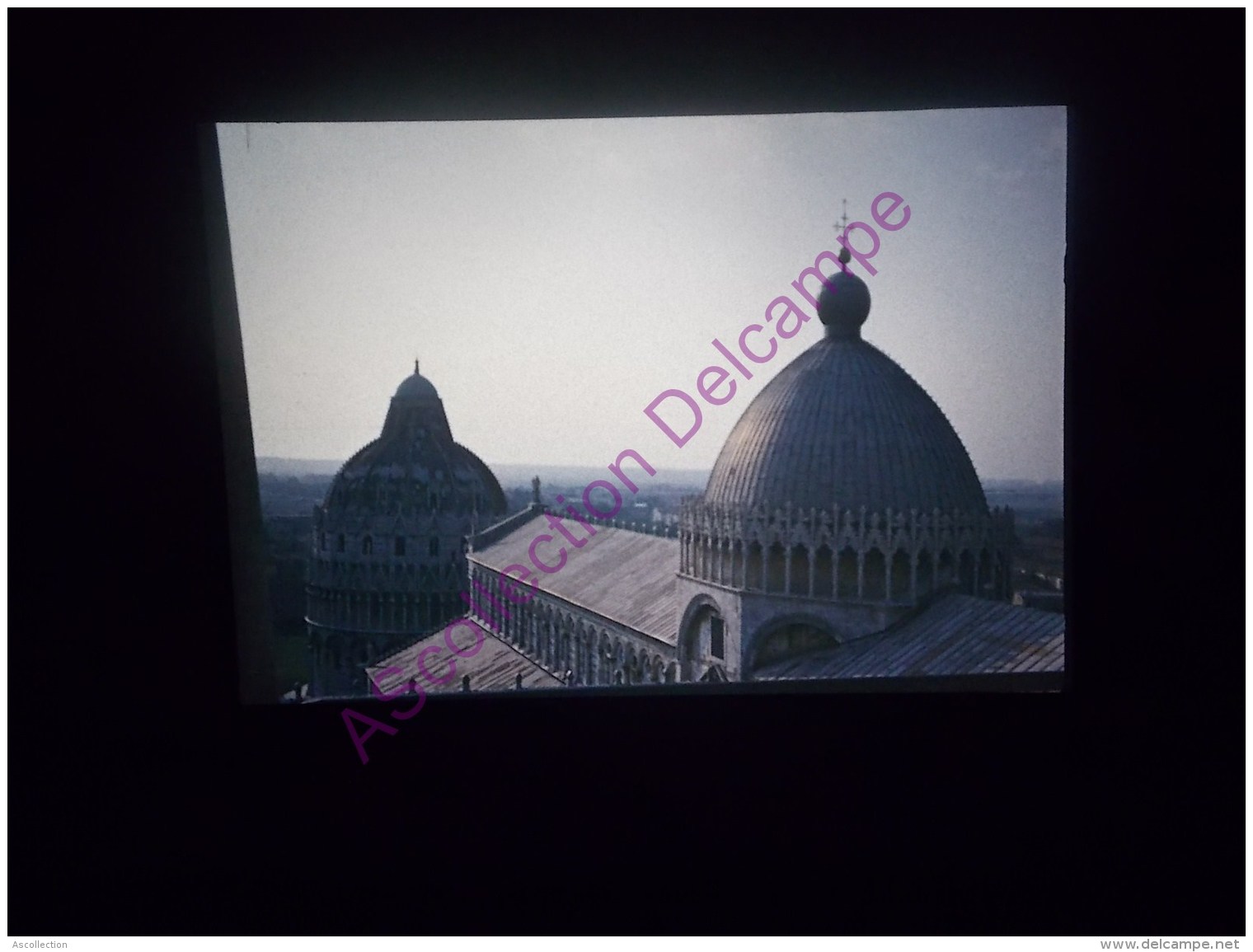 Diapositive Slide Diapo 1968 Italie Italy Pise Vue De La Tour Sur La Plaine - Diapositive