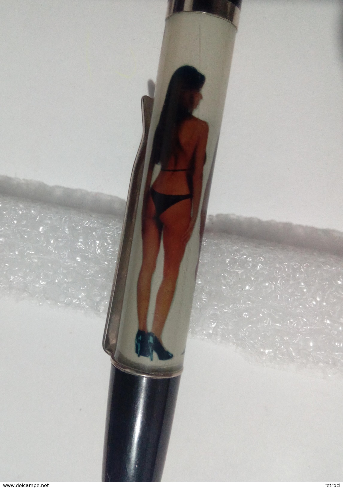 Stylo Mobile Eskesen, Denmark, Floaty Ballpoint Pen, Nude, Pin-up - Stylos