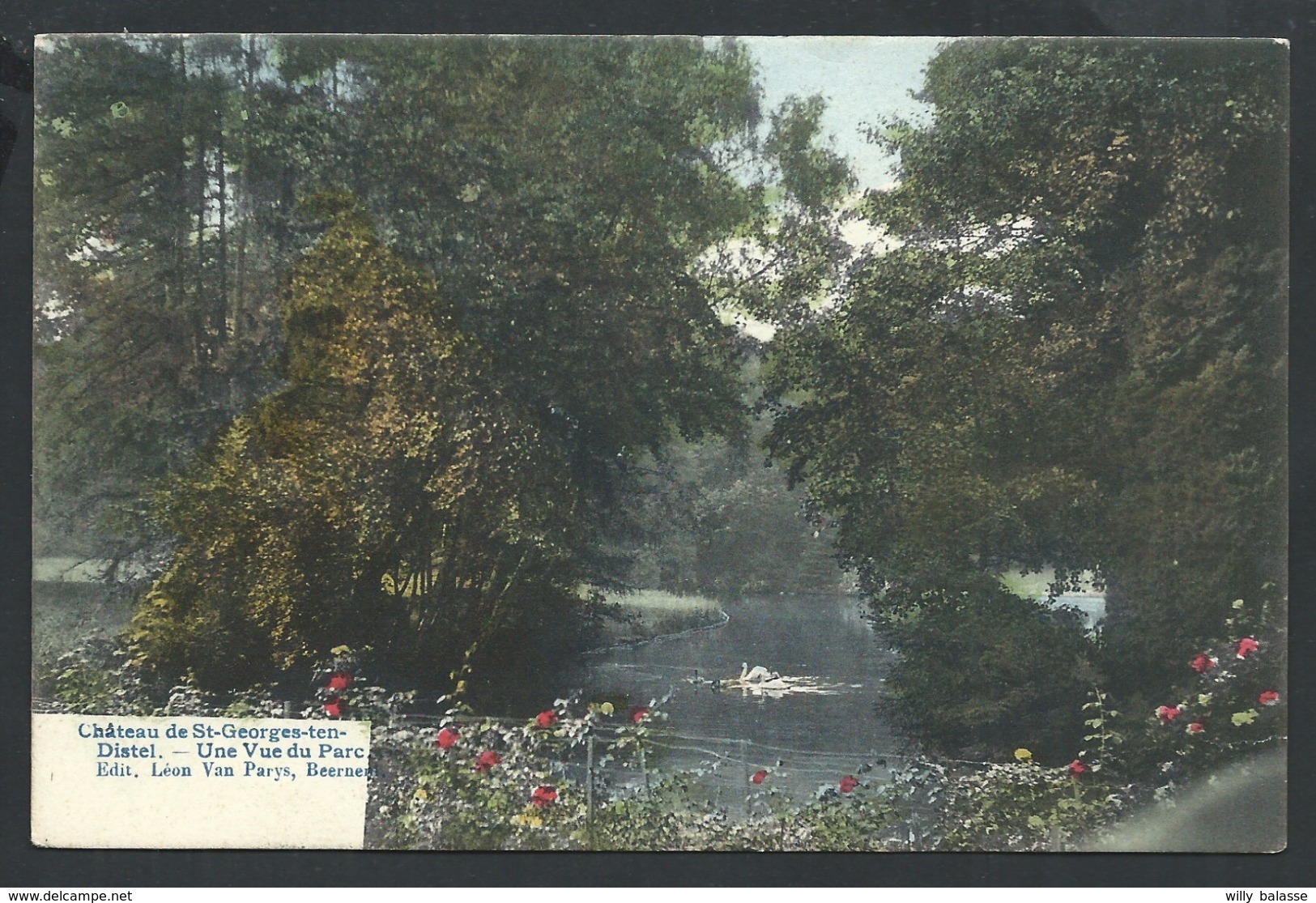 +++ CPA - Château De SAINT GEORGES TEN DISTEL - ST JORIS - Vue Du Parc  // - Beernem